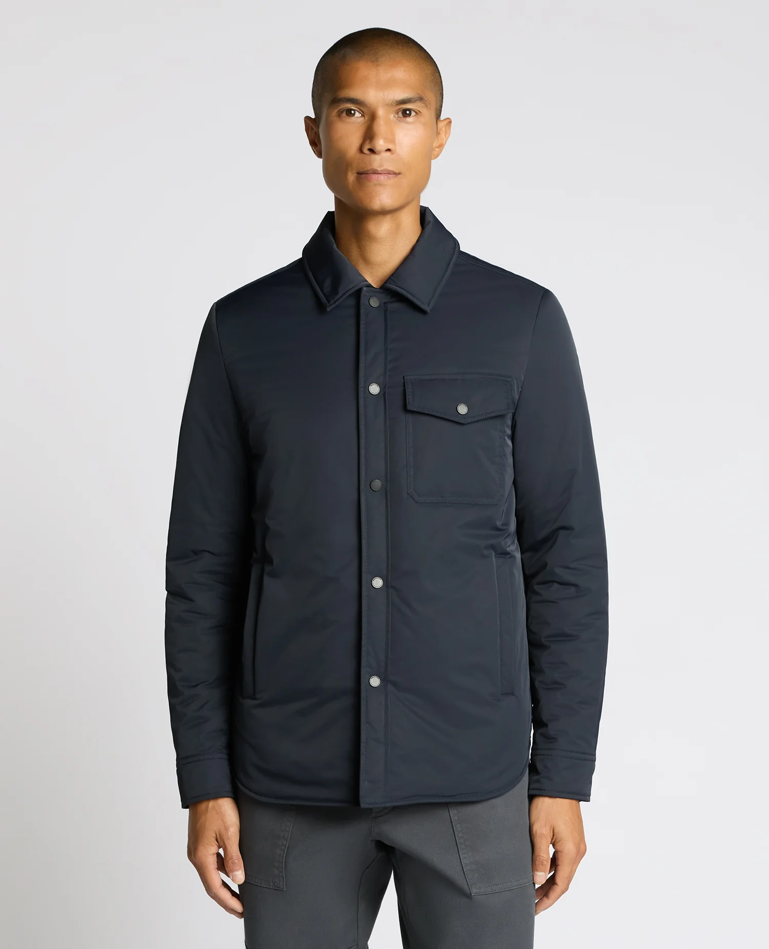 Padded Button-Up Jacket