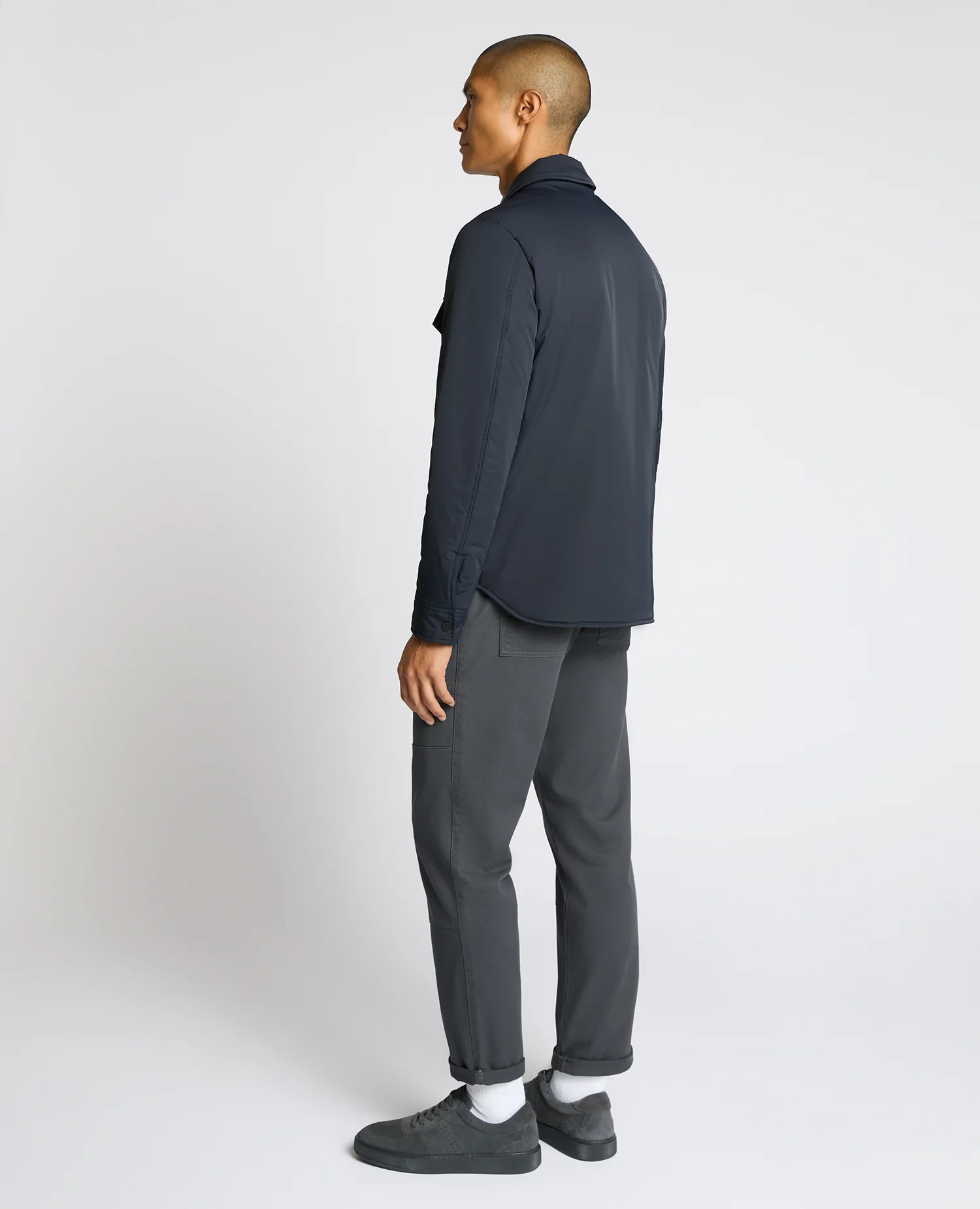 Padded Button-Up Jacket - Image 3