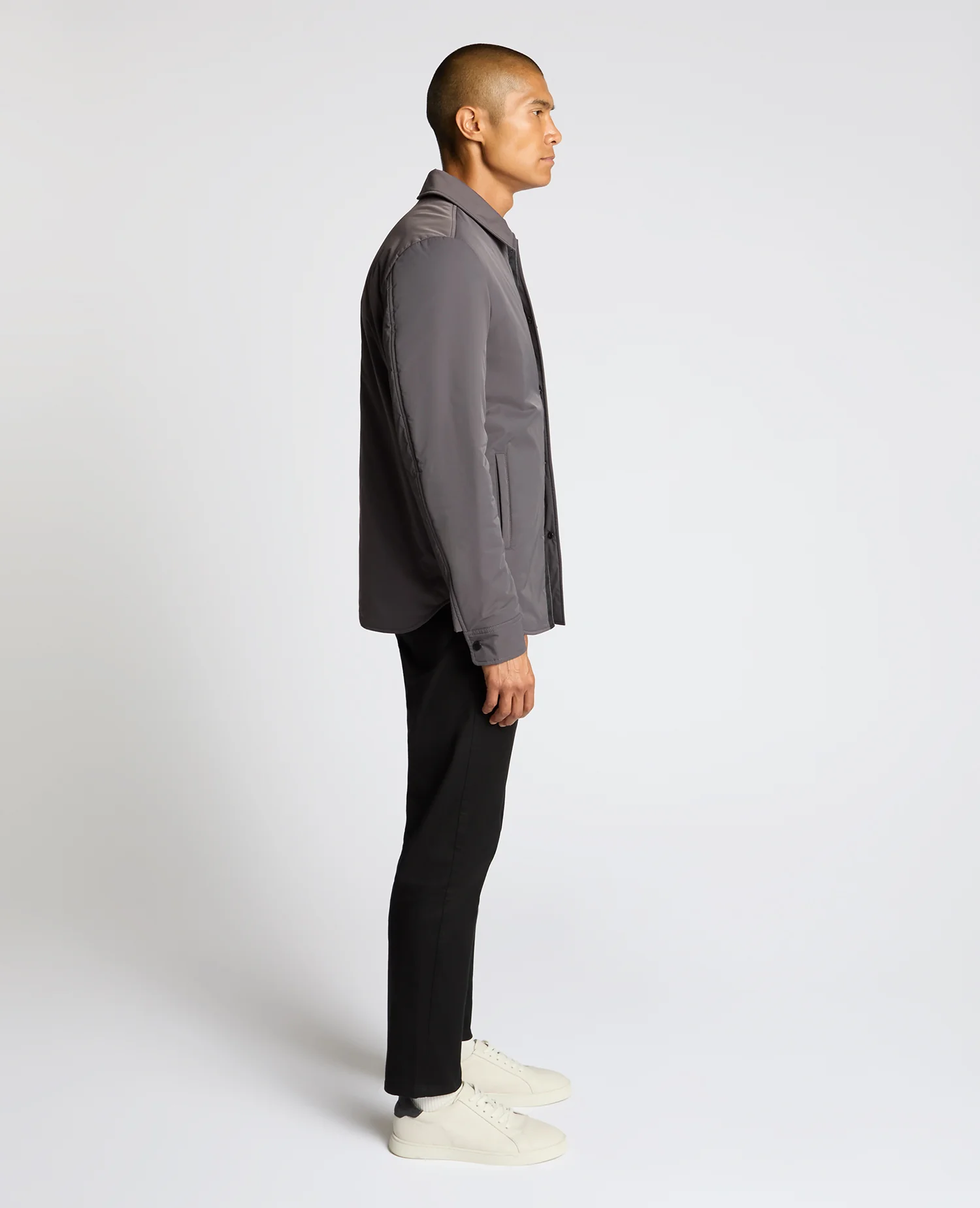 Padded Button-Up Jacket - Image 4