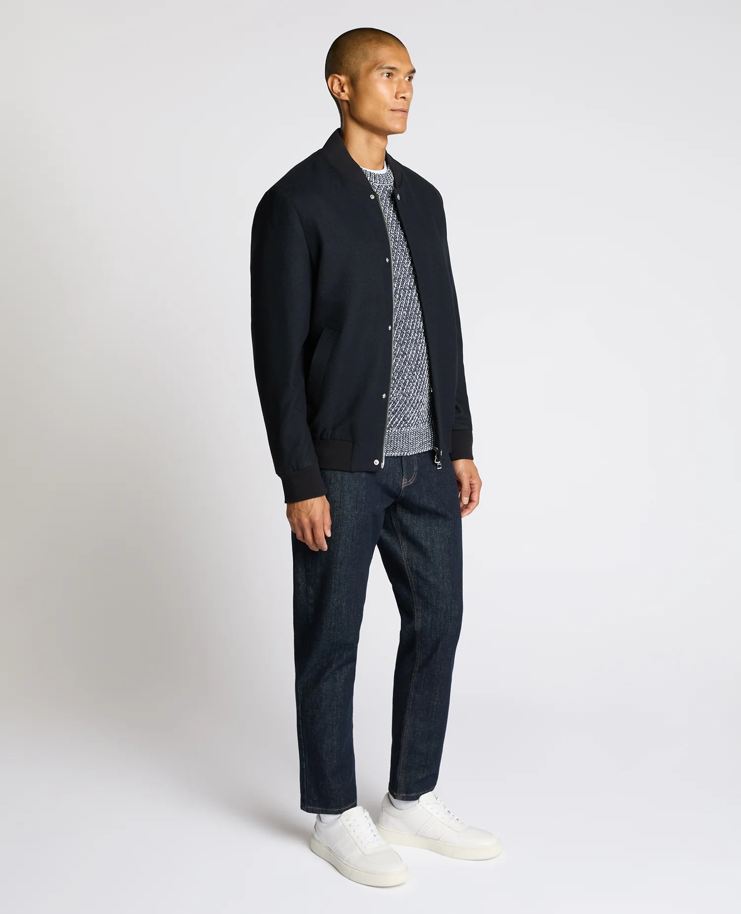 Wool-Blend Bomber Jacket - Image 2
