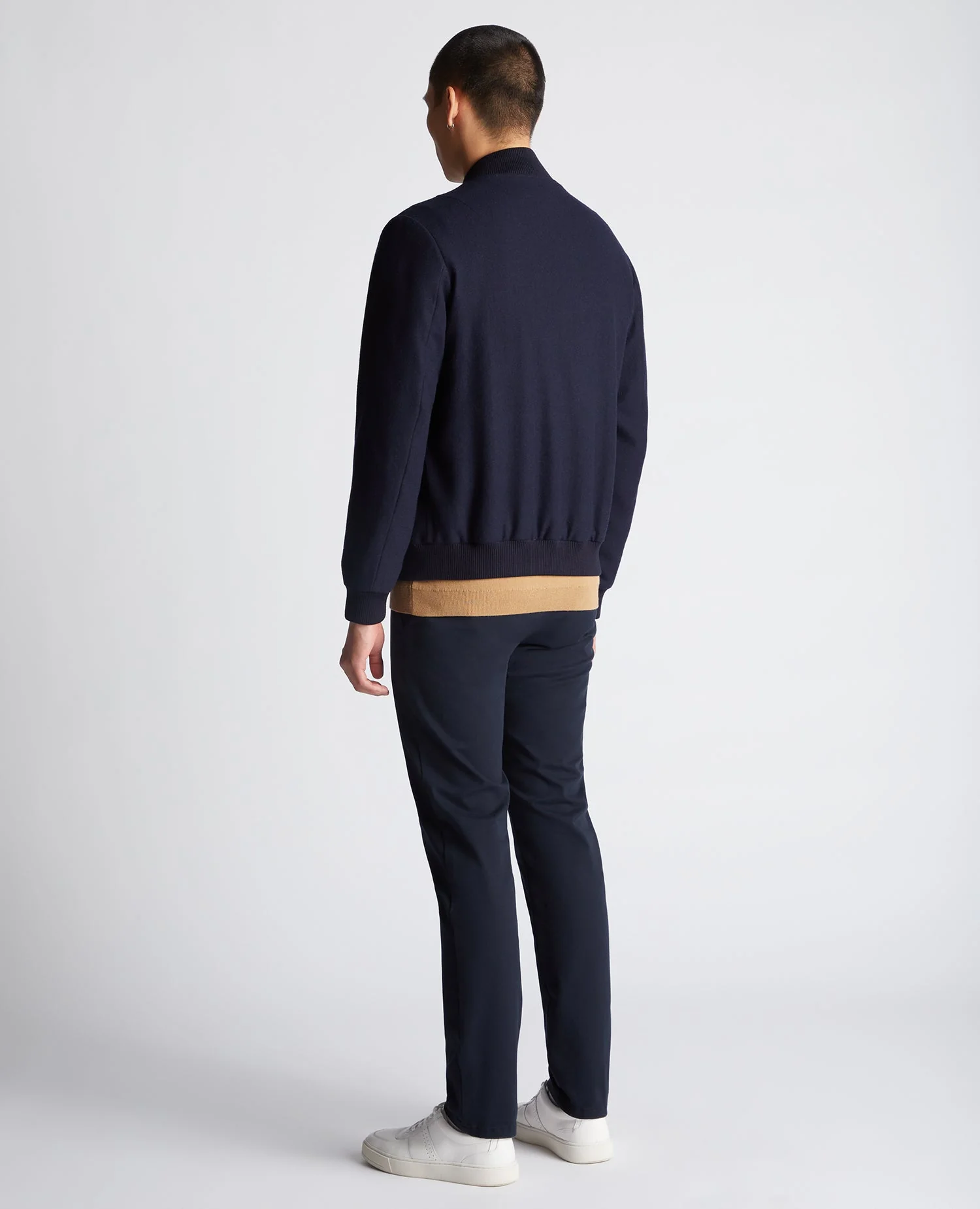 Regular Fit Wool-Blend Bomber Jacket - Image 3