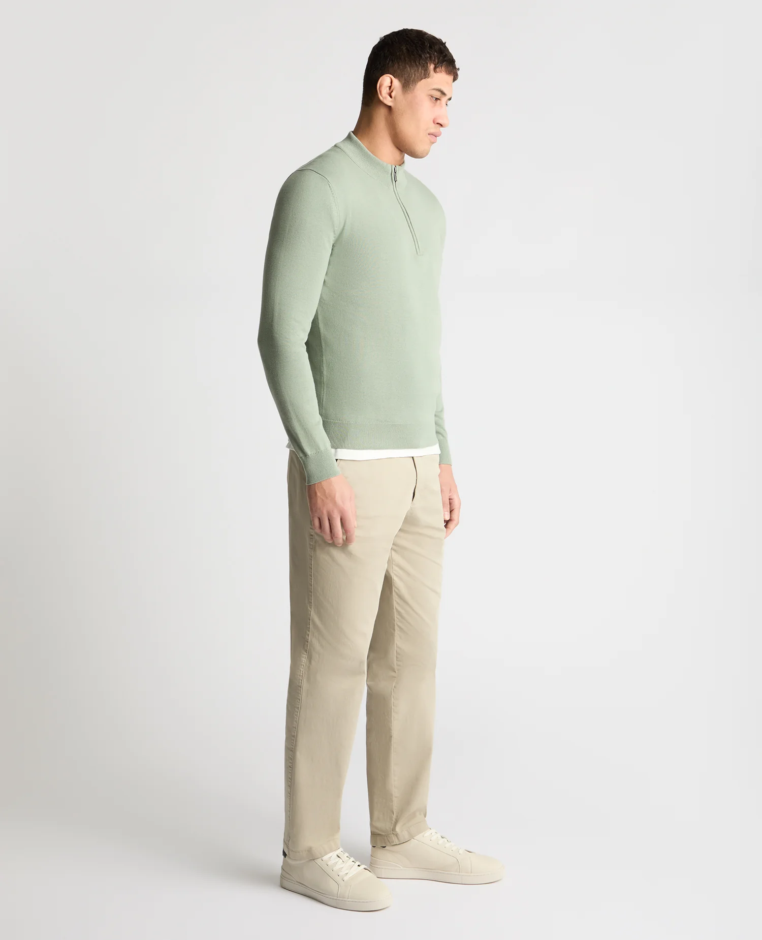 Cotton Half Zip Jumper - Image 4