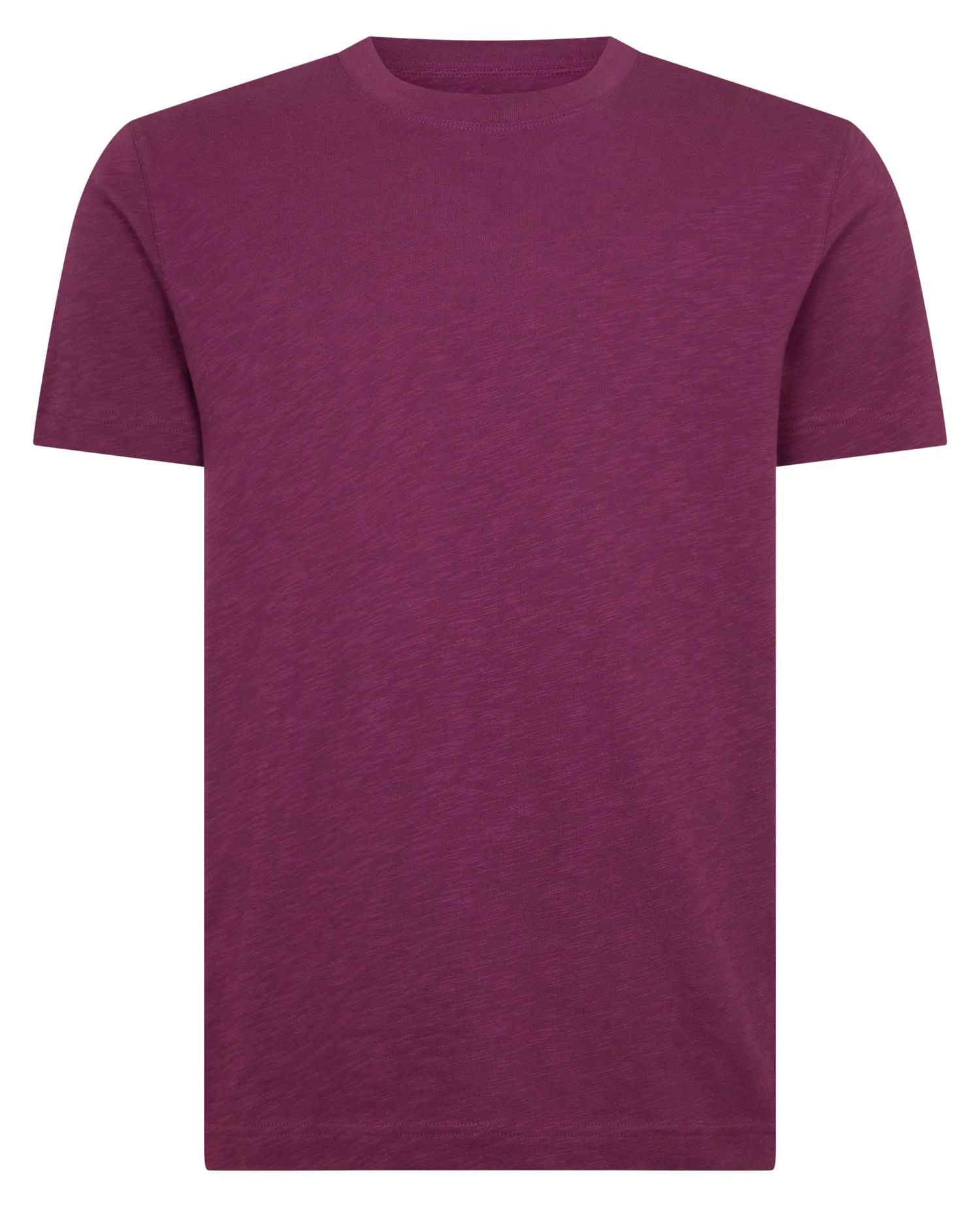 Crew Neck Slub Yarn Jersey T-Shirt - Image 6