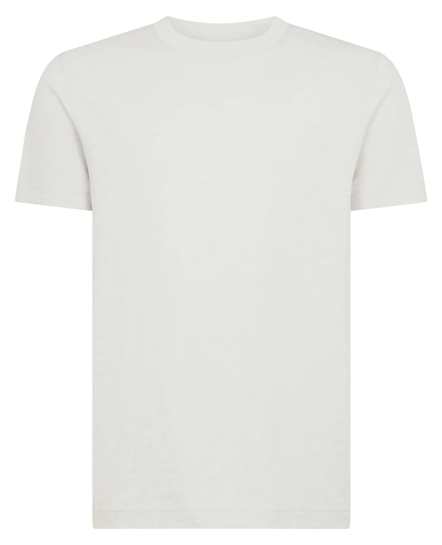 Crew Neck Slub Yarn Jersey T-Shirt - Image 6