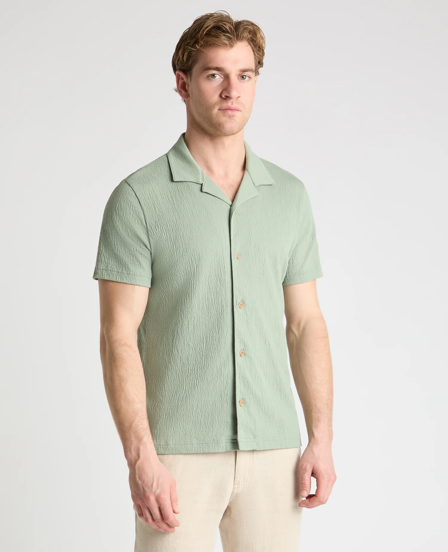 Cuban Collar Jersey Shirt