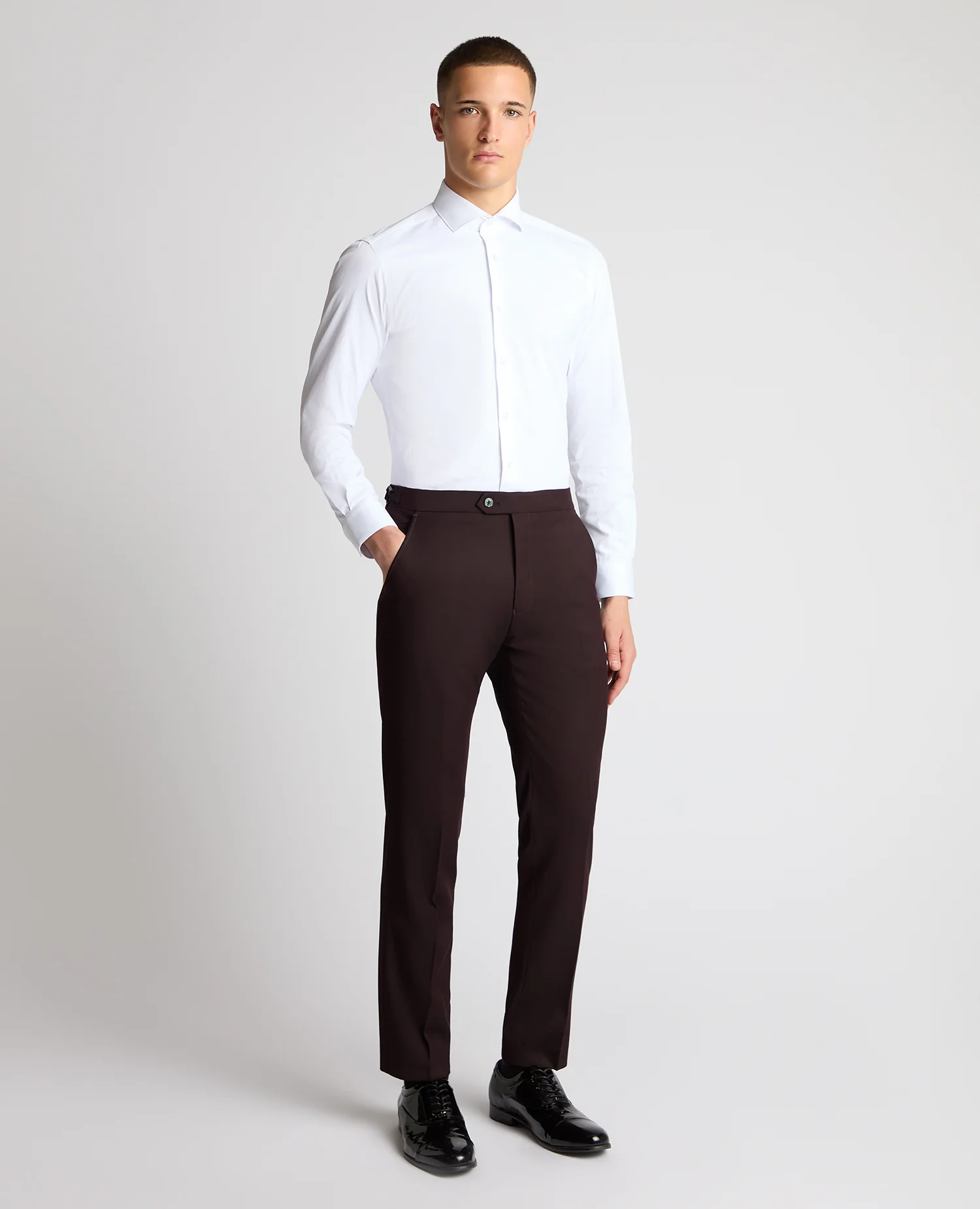 Stretch Blend Formal Trousers - Image 2