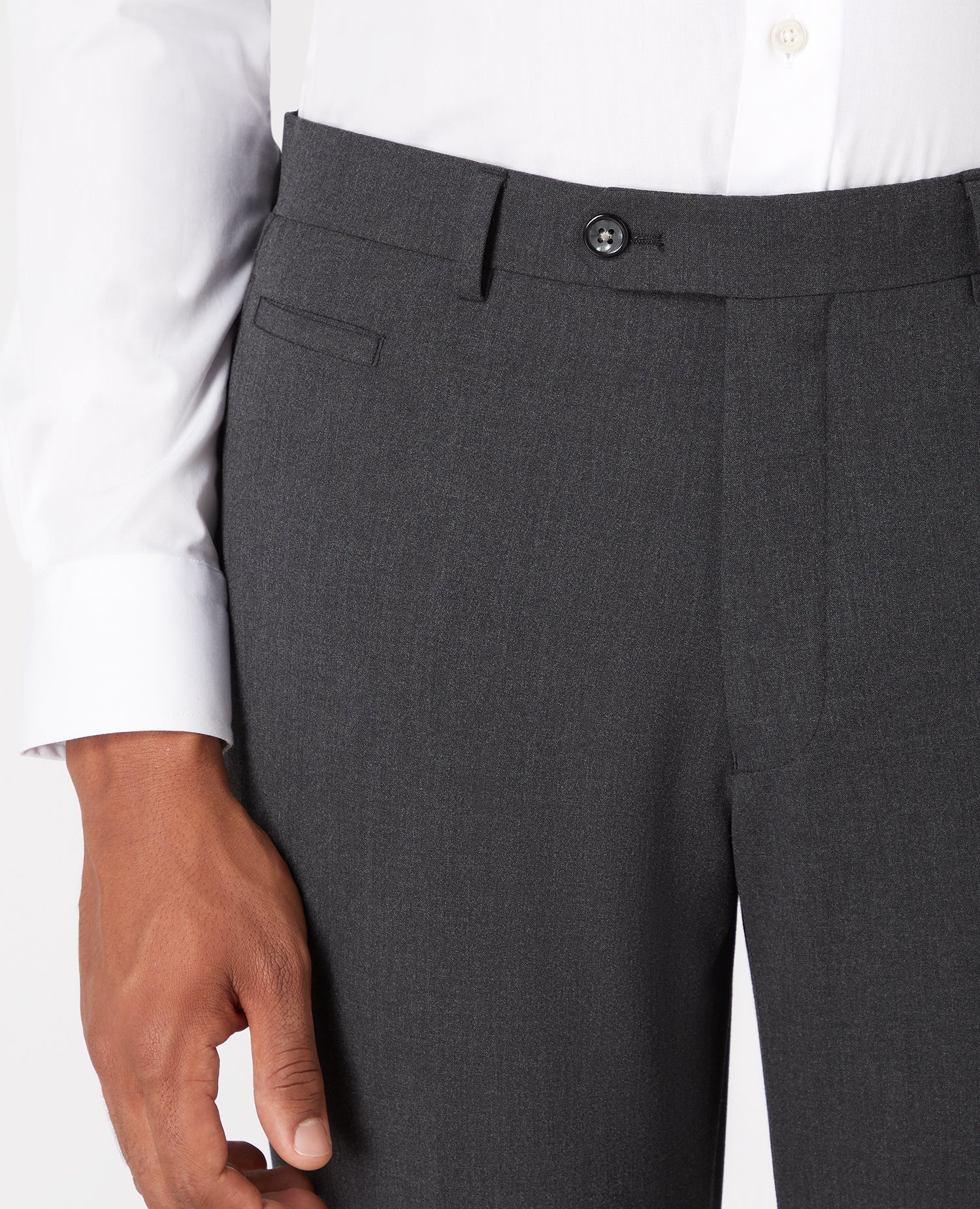 Slim Leg Formal Trousers - Image 4