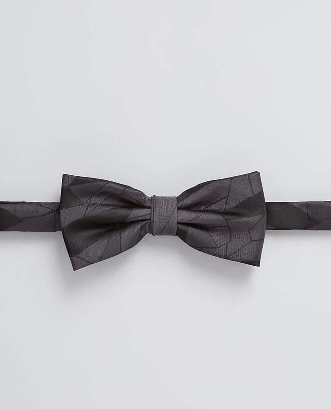 Geometric Microfibre Bow Tie - Image 2