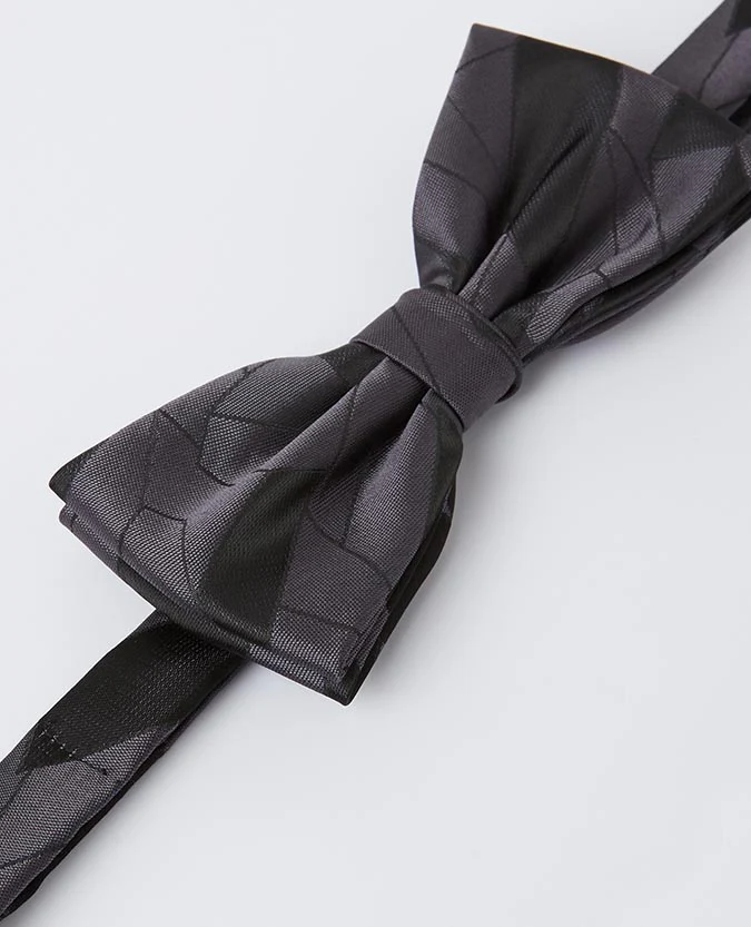 Geometric Microfibre Bow Tie - Image 3