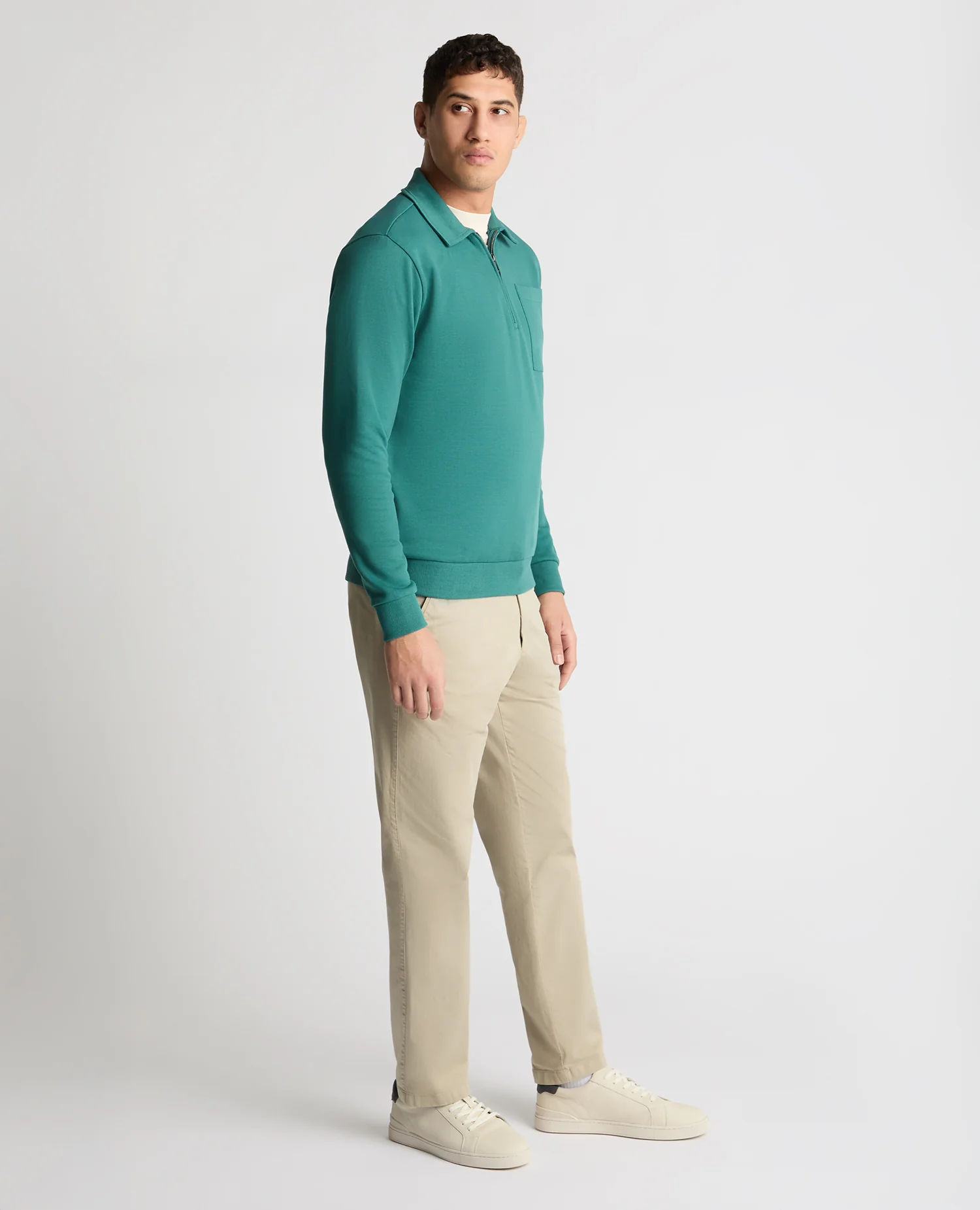 Half-Zip Jersey Sweatshirt - Image 4