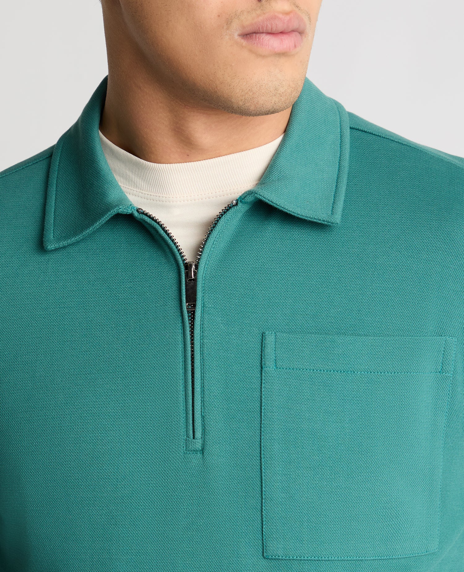 Half-Zip Jersey Sweatshirt - Image 5