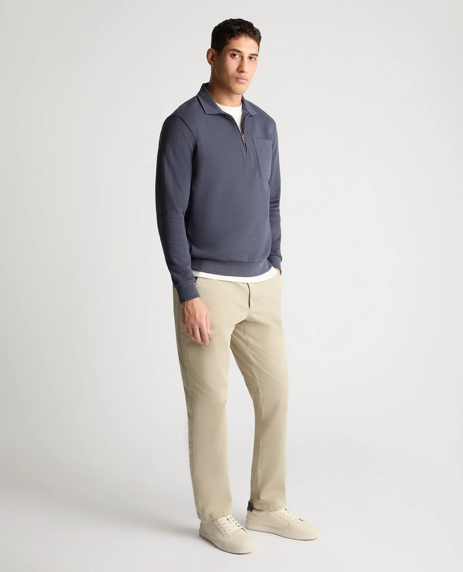 Half-Zip Jersey Sweatshirt - Image 4