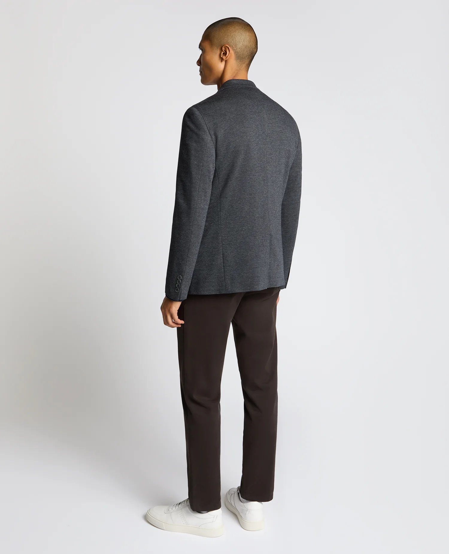 Slim Fit Jersey-Blend Angelo Jacket - Image 3