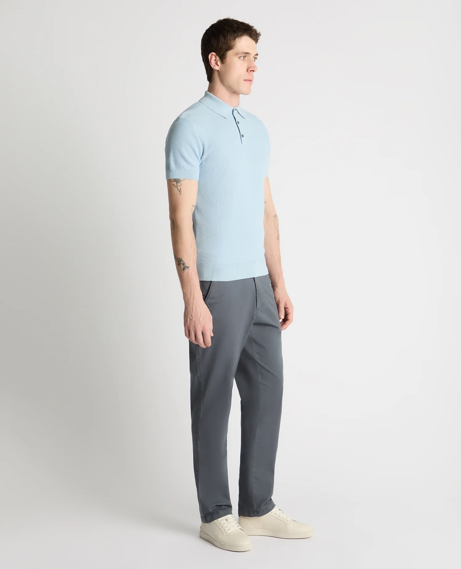Knitted Cotton Polo Shirt - Image 4