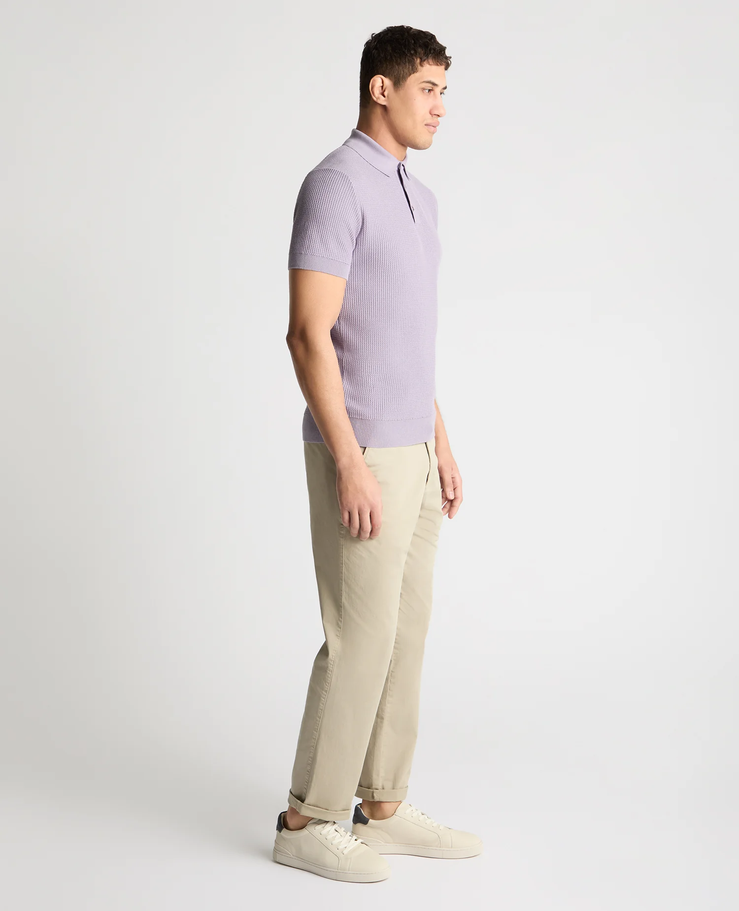 Knitted Cotton Polo Shirt - Image 4