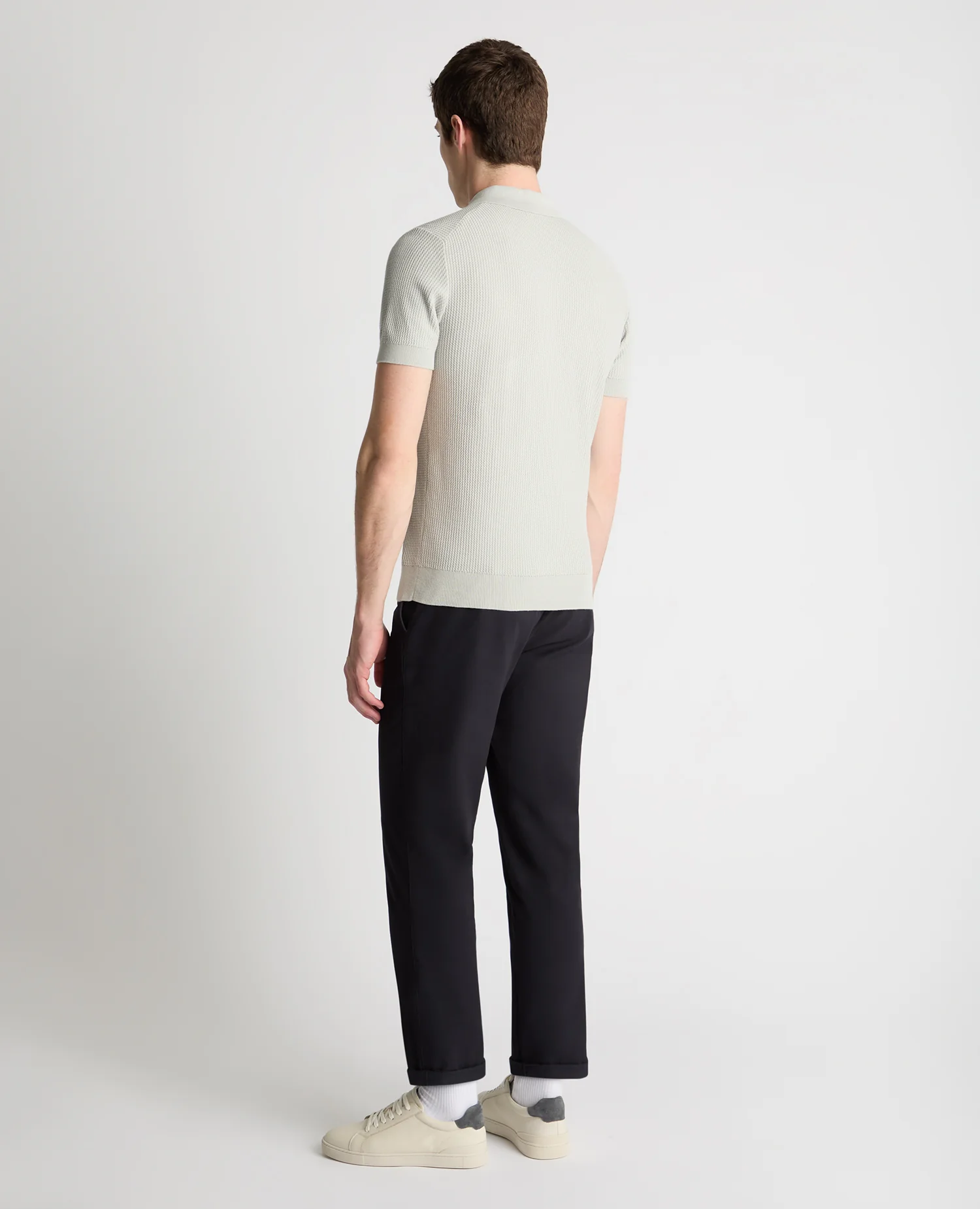 Knitted Cotton Polo Shirt - Image 3