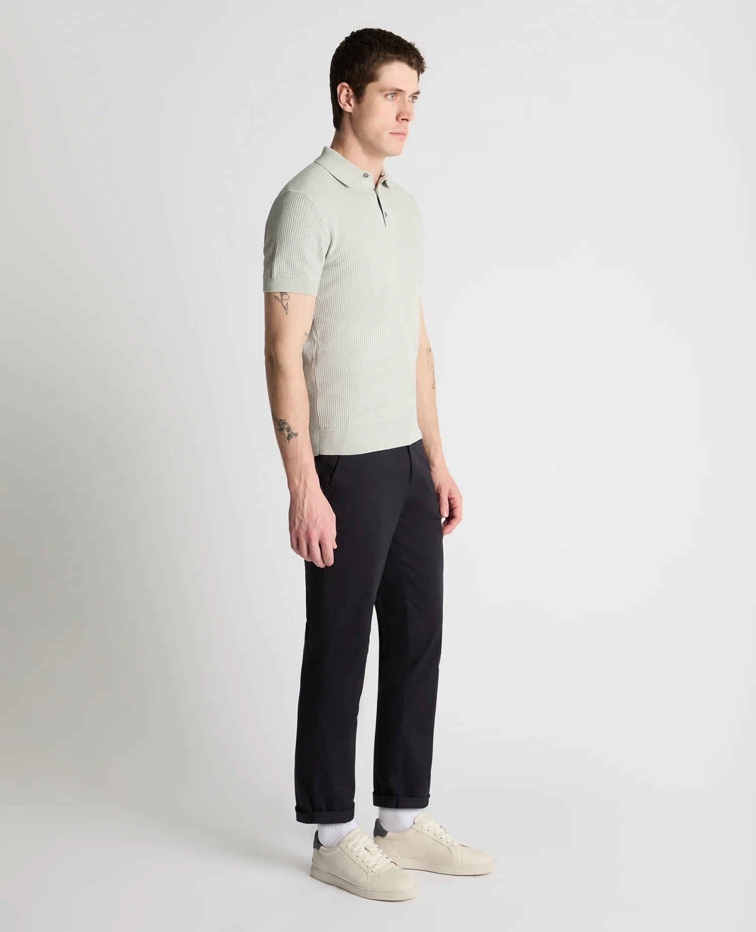 Knitted Cotton Polo Shirt - Image 4