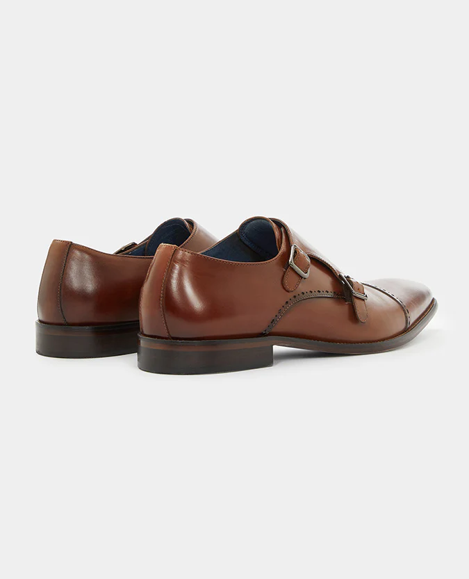 Leather Monk Strap Brogue - Image 3