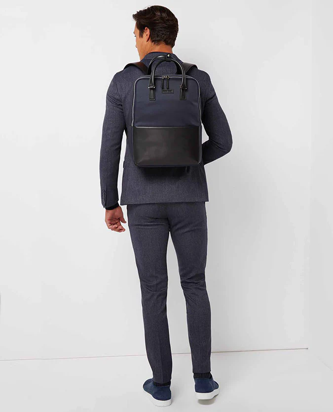 Leather-Trimmed Backpack - Image 5