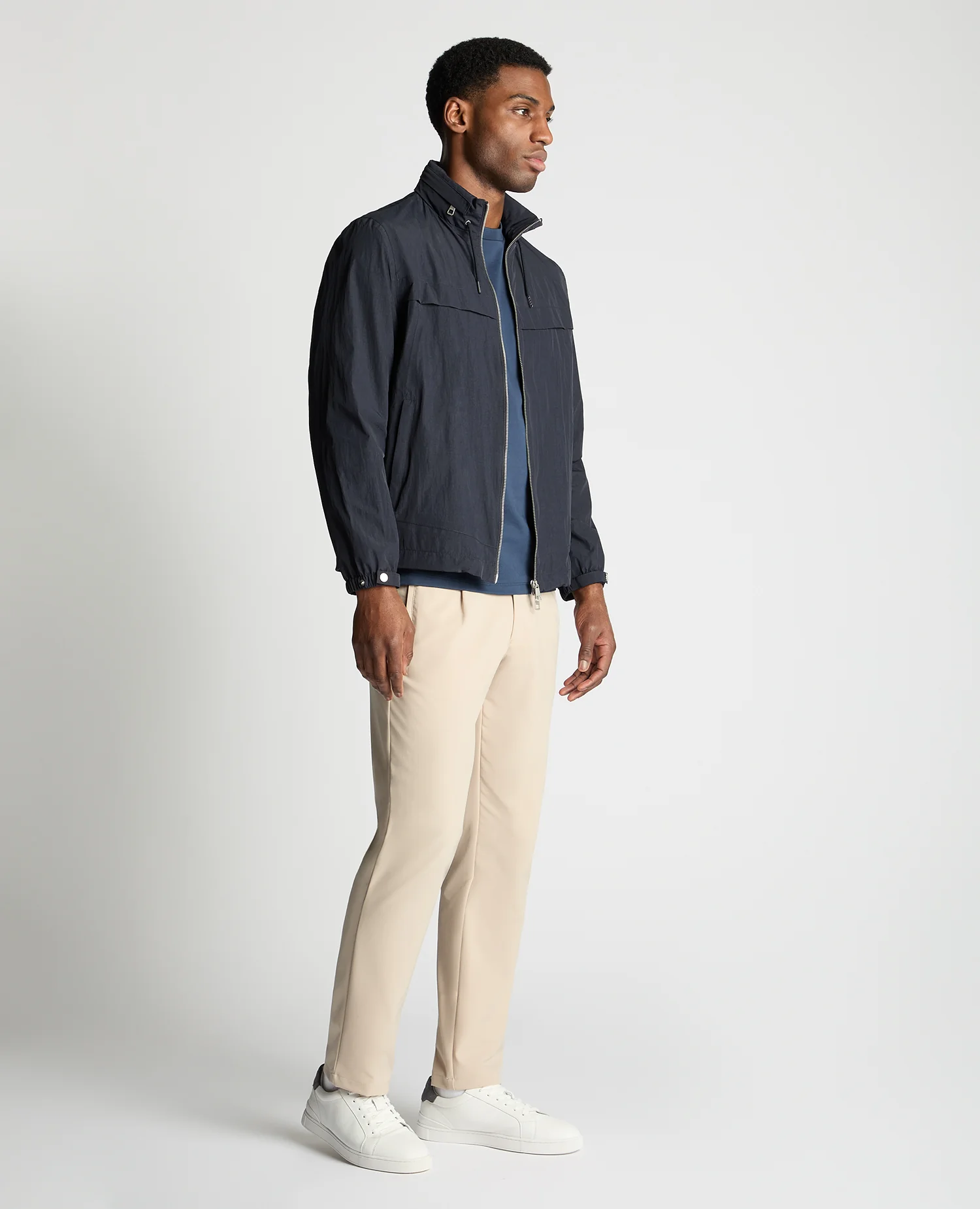 Lightweight Nylon Windbreaker Jacket - Image 4
