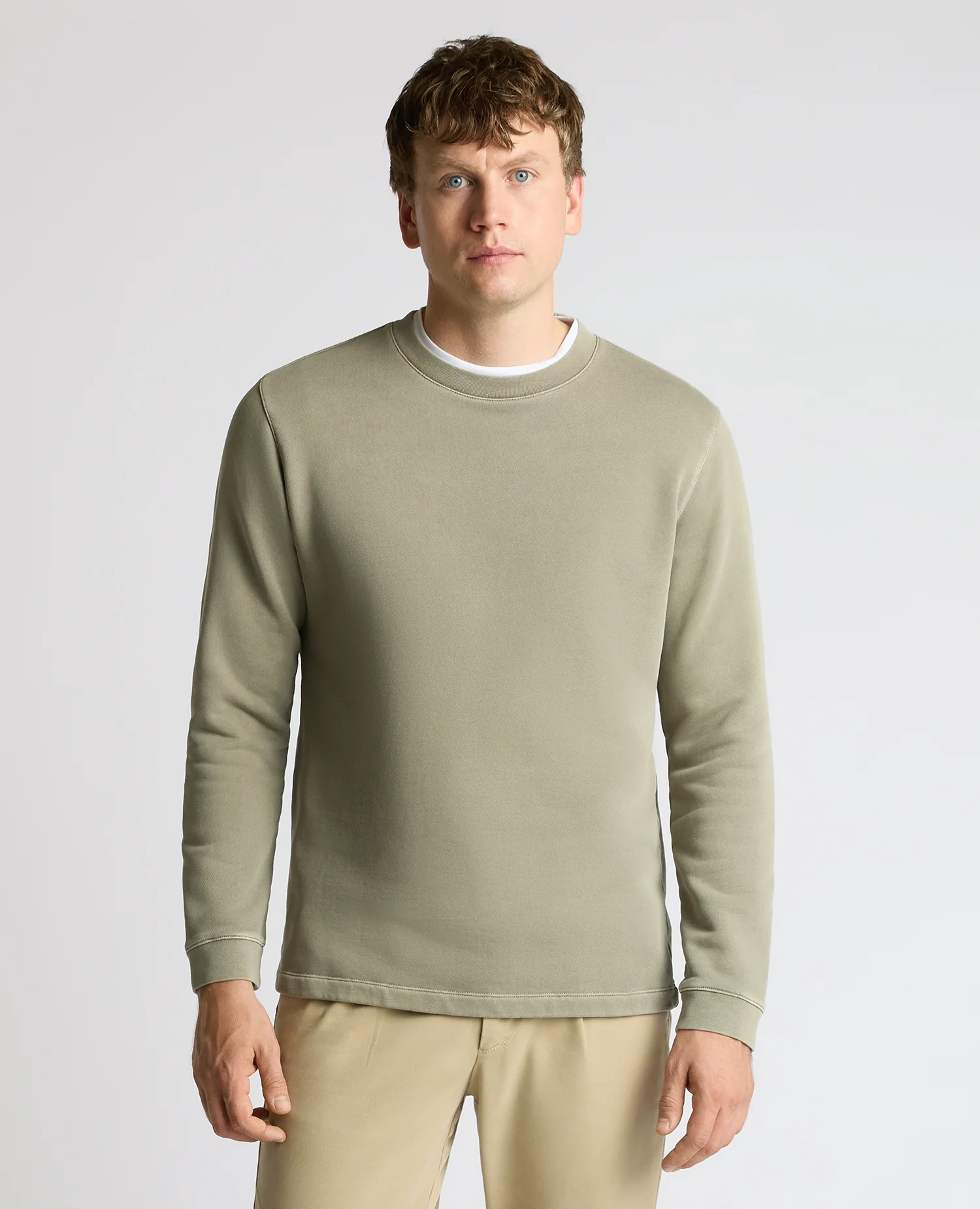 Crew Neck Jersey Sweatshirt