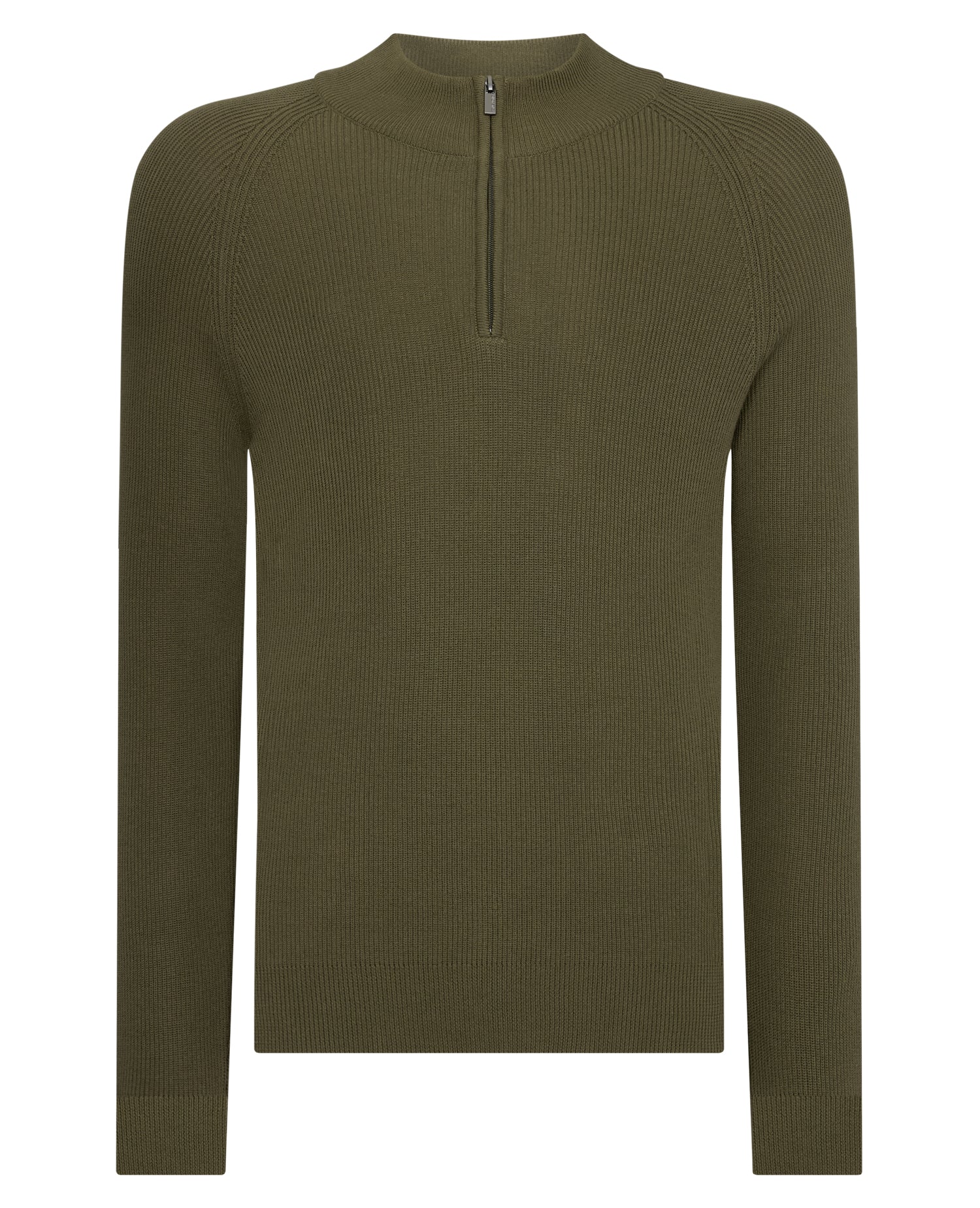 Cotton Half-Zip Knit Sweater - Image 6