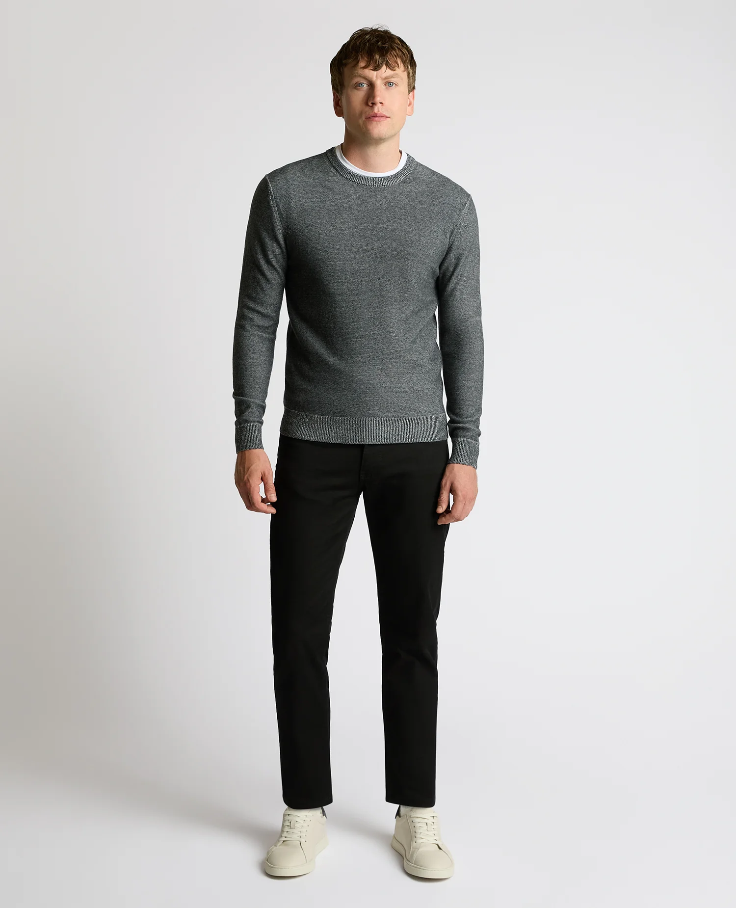 Two-Tone Knit Sweater - Image 2
