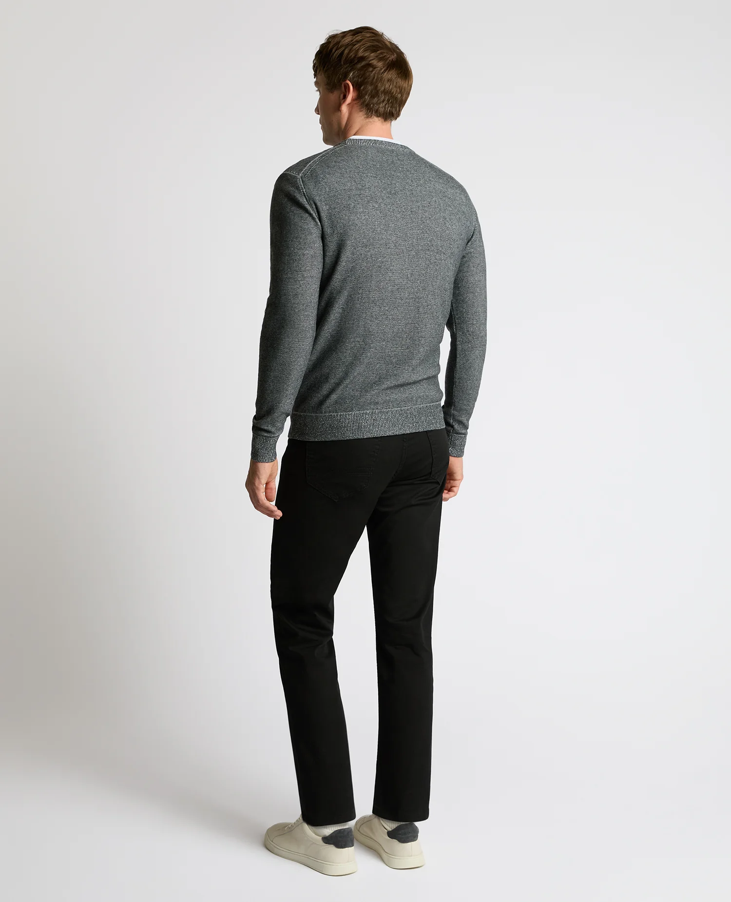 Two-Tone Knit Sweater - Image 3