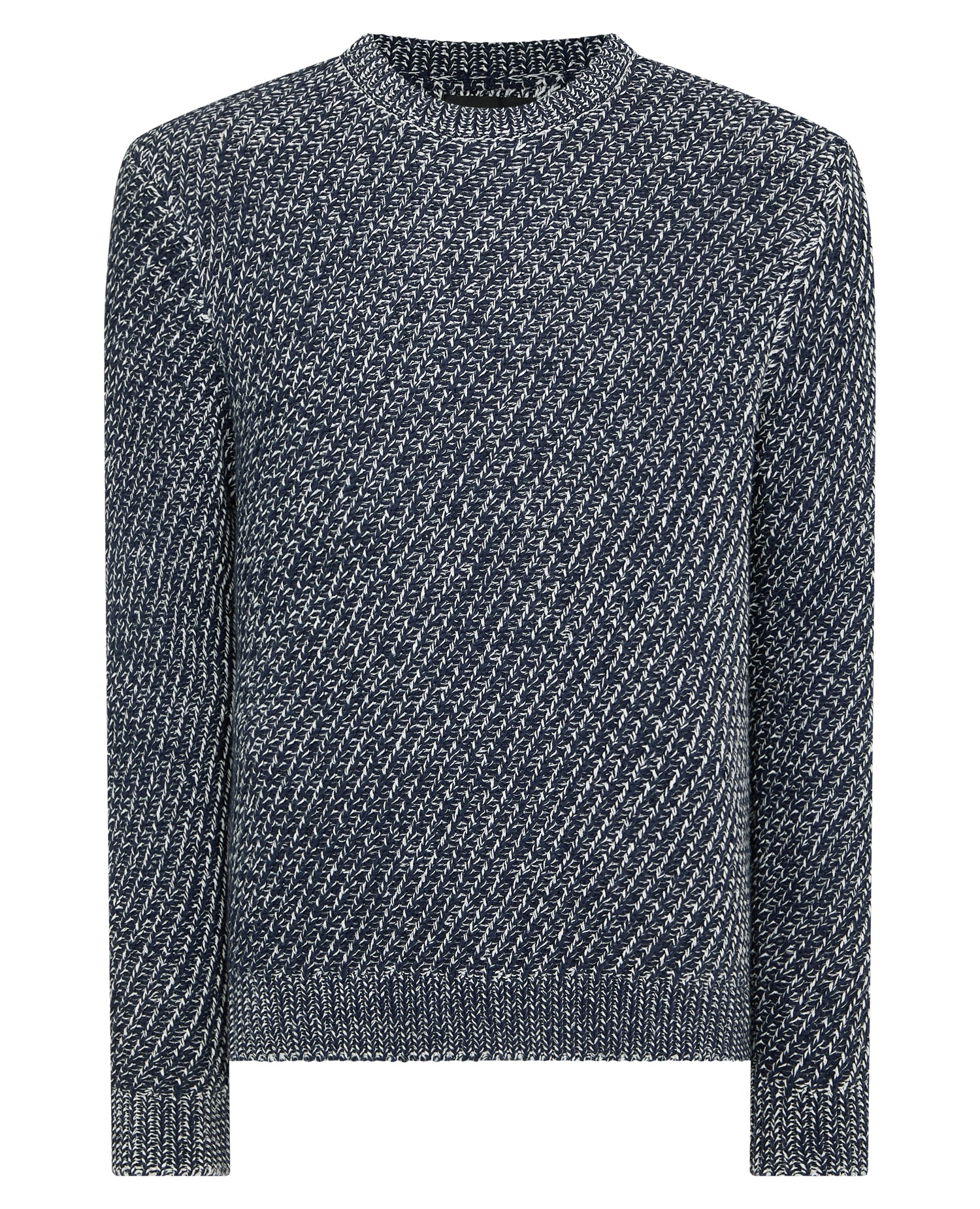 Two-Tone Cotton-Blend Knit Sweater - Image 6