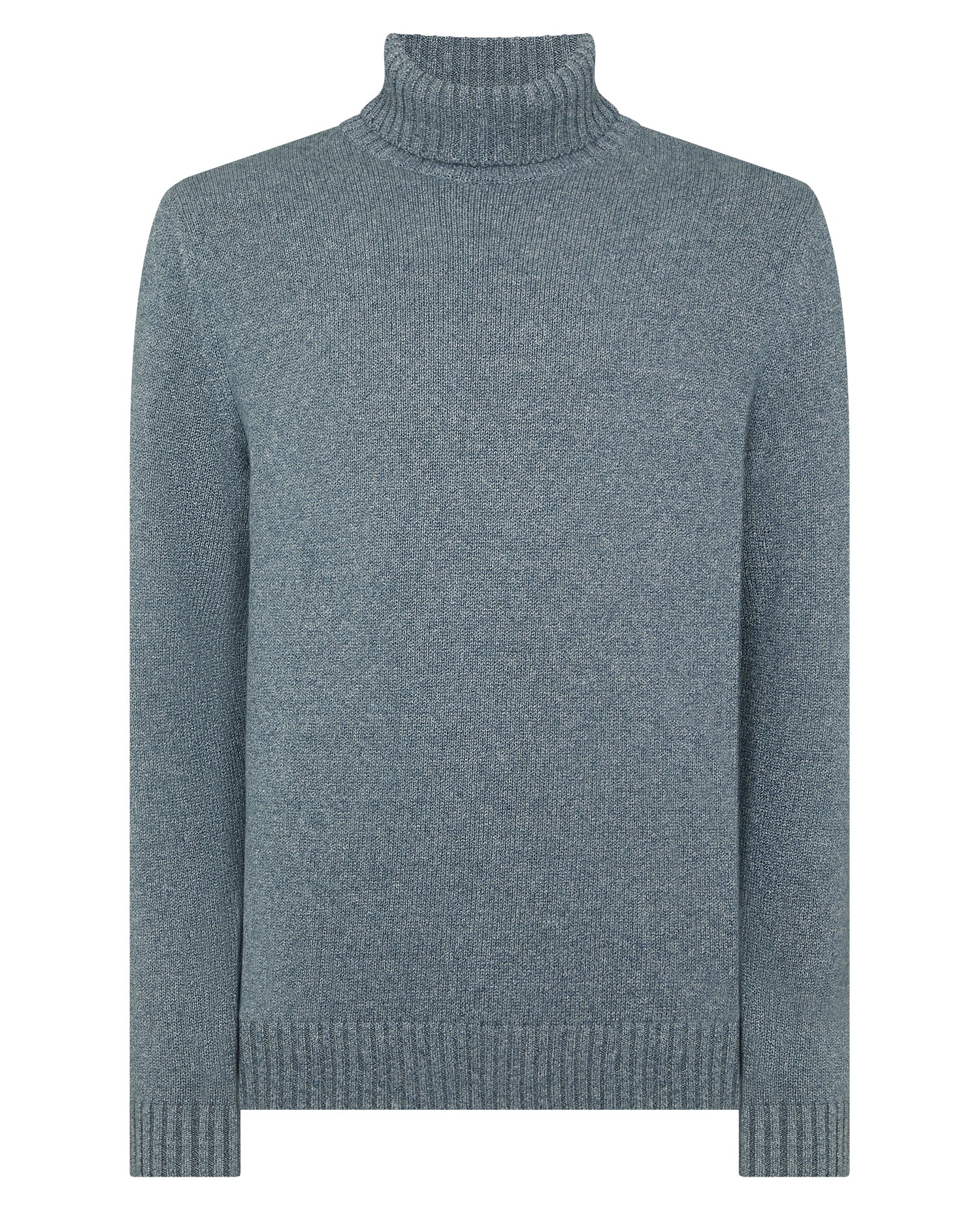Roll Neck Cotton Knit Sweater - Image 6