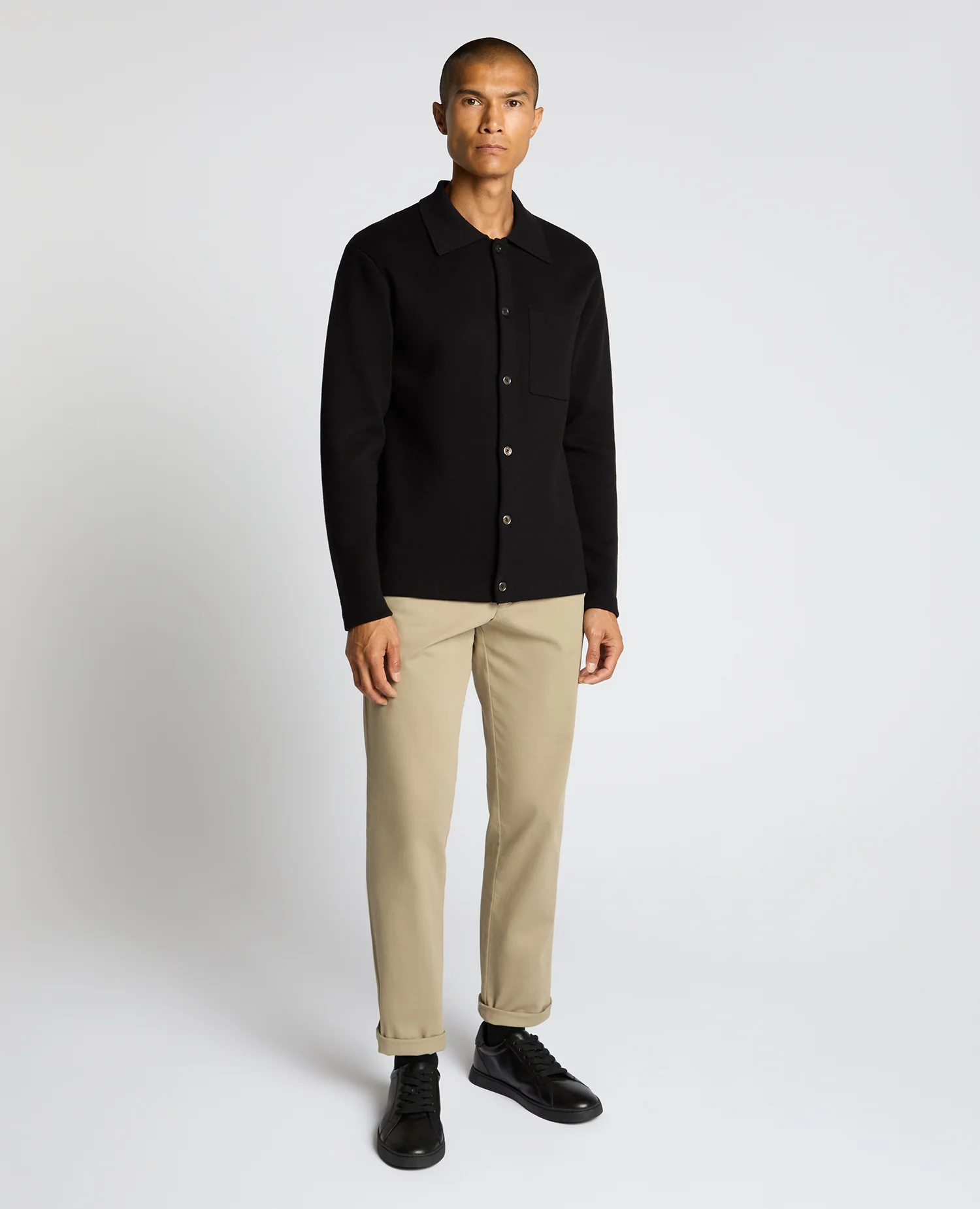 Button-Up Cotton Cardigan - Image 2