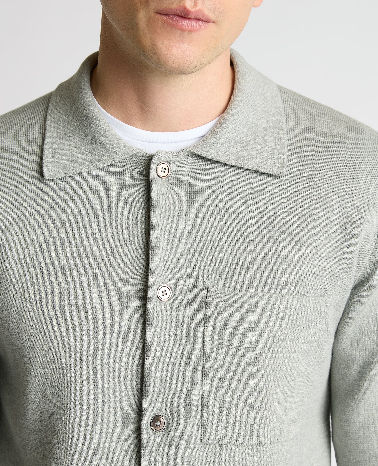 Button-Up Cotton Cardigan - Image 5