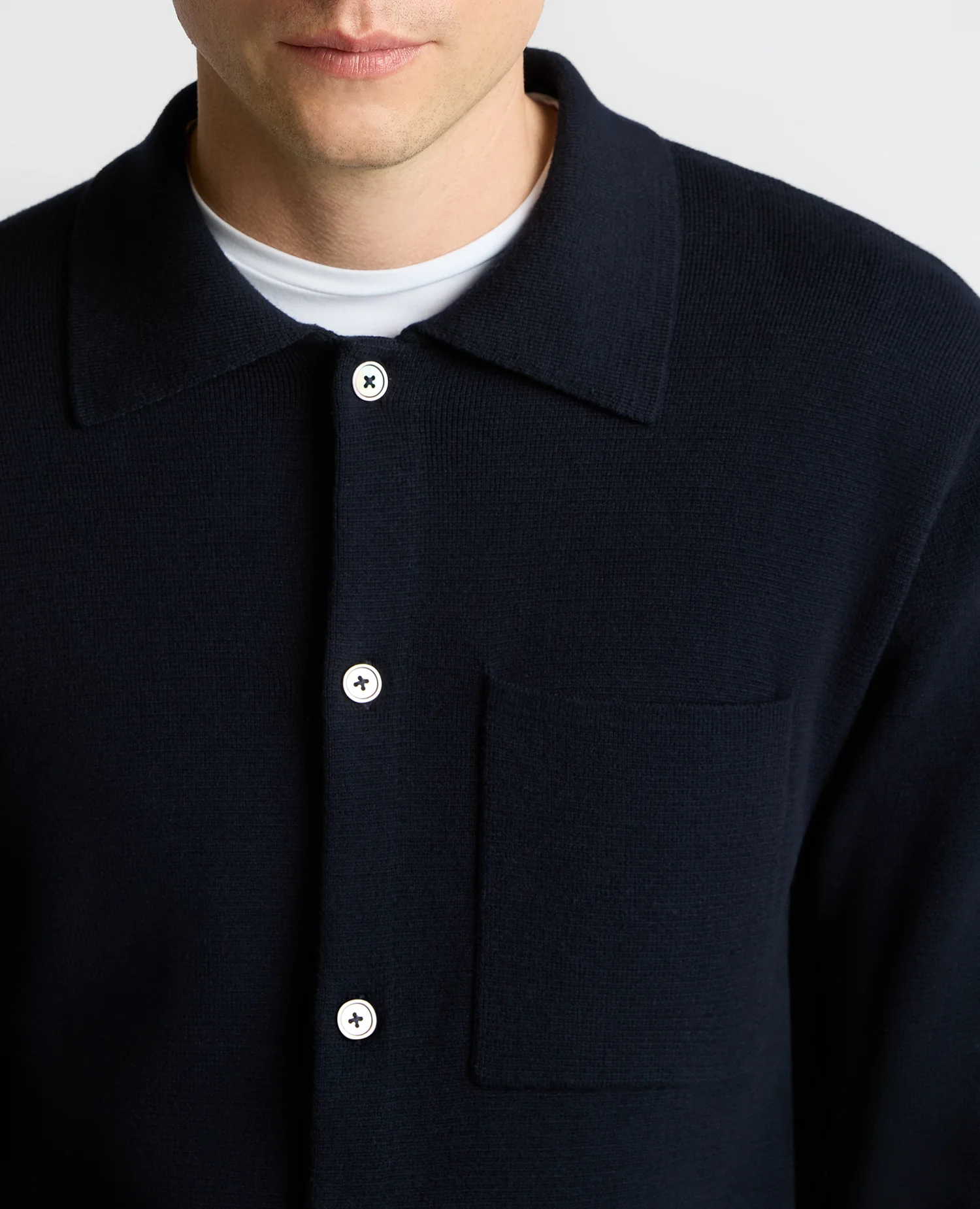 Button-Up Cotton Cardigan - Image 4