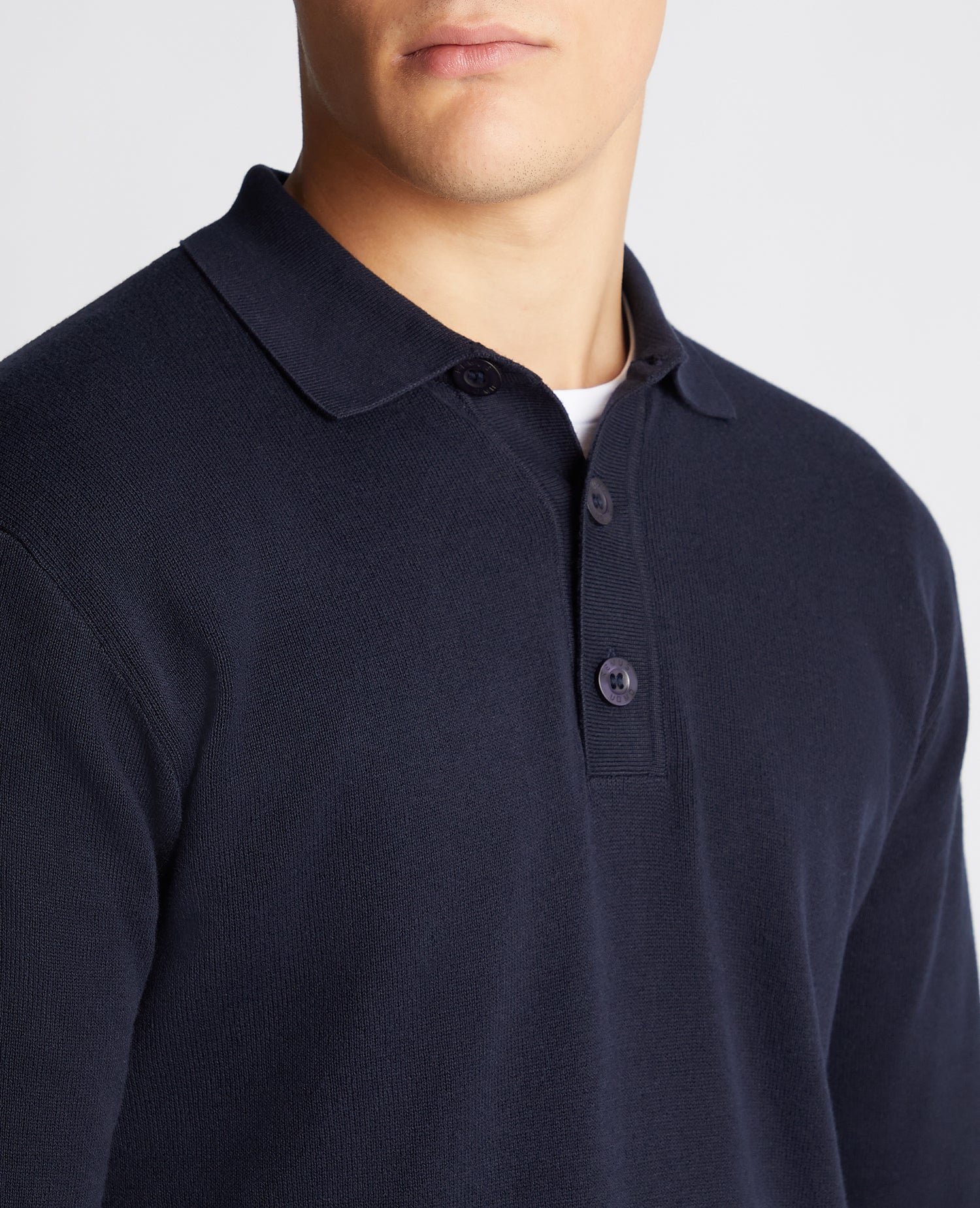 Relaxed Fit Long Sleeve Polo - Image 5