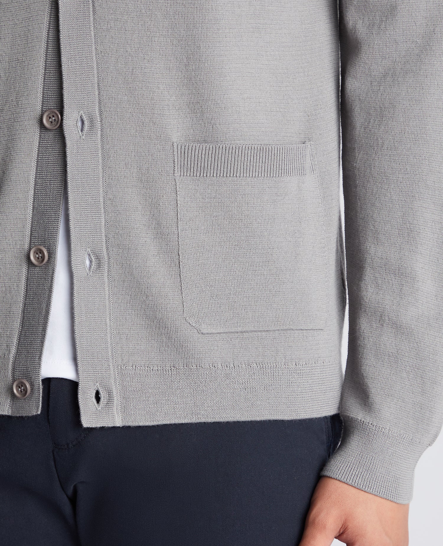 Slim Fit Long Sleeve Cardigan - Image 6