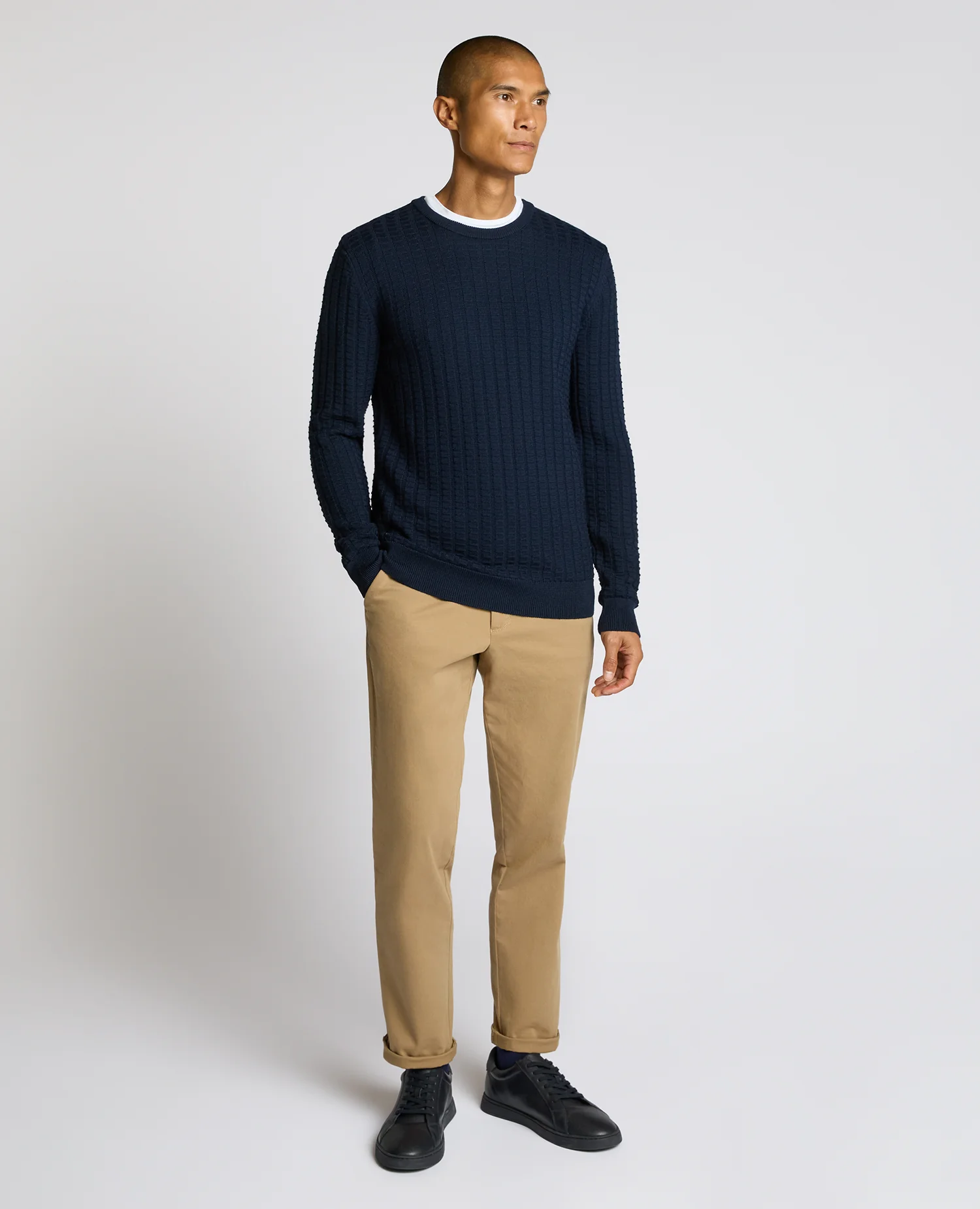 Grid Knit Wool-Blend Sweater - Image 4