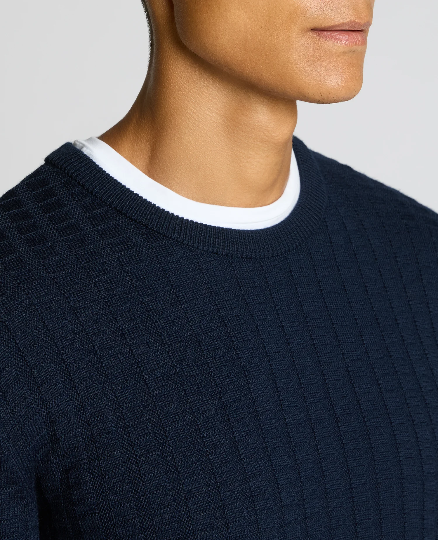 Grid Knit Wool-Blend Sweater - Image 5