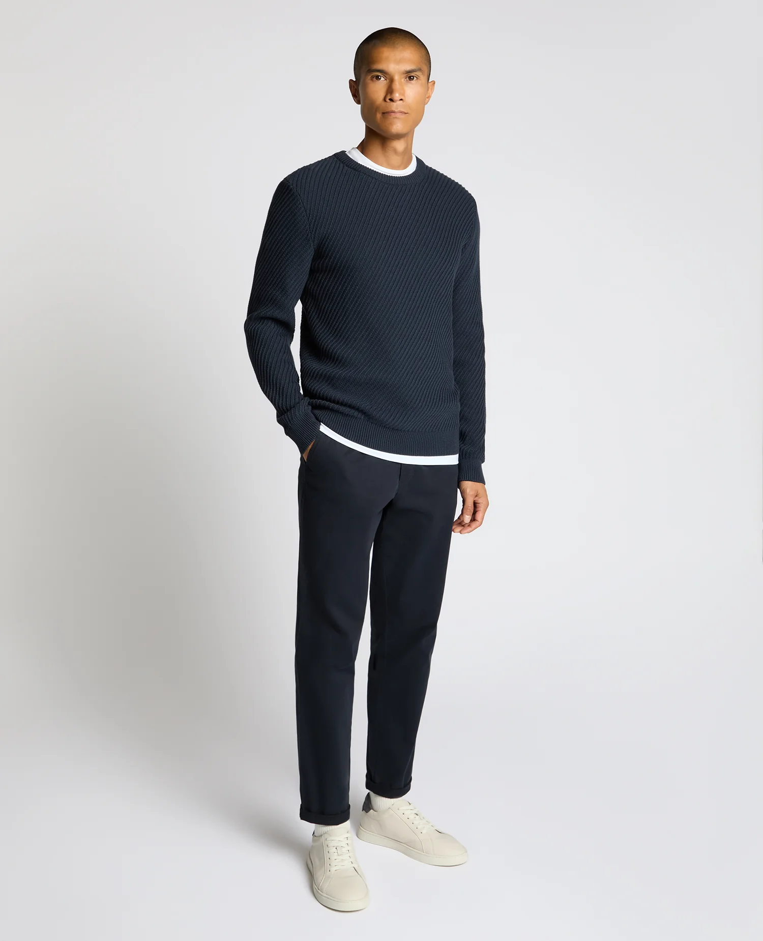 Cotton Interest Fabric Sweater - Image 2