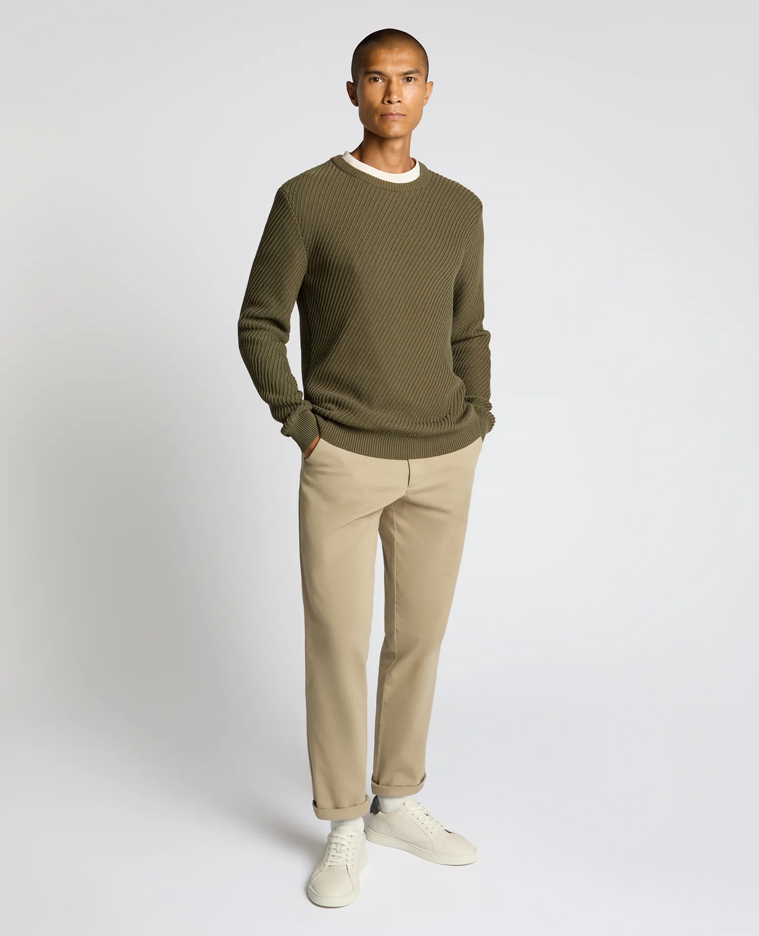 Cotton Interest Fabric Sweater - Image 2