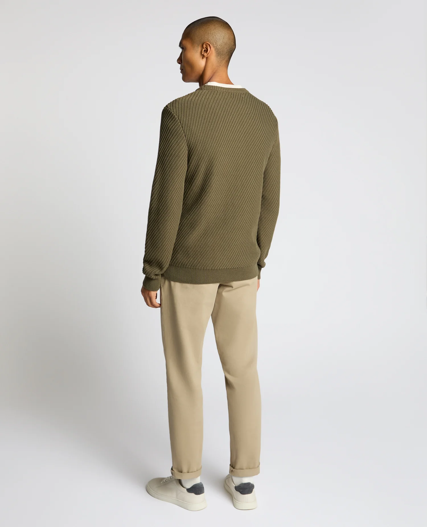 Cotton Interest Fabric Sweater - Image 3