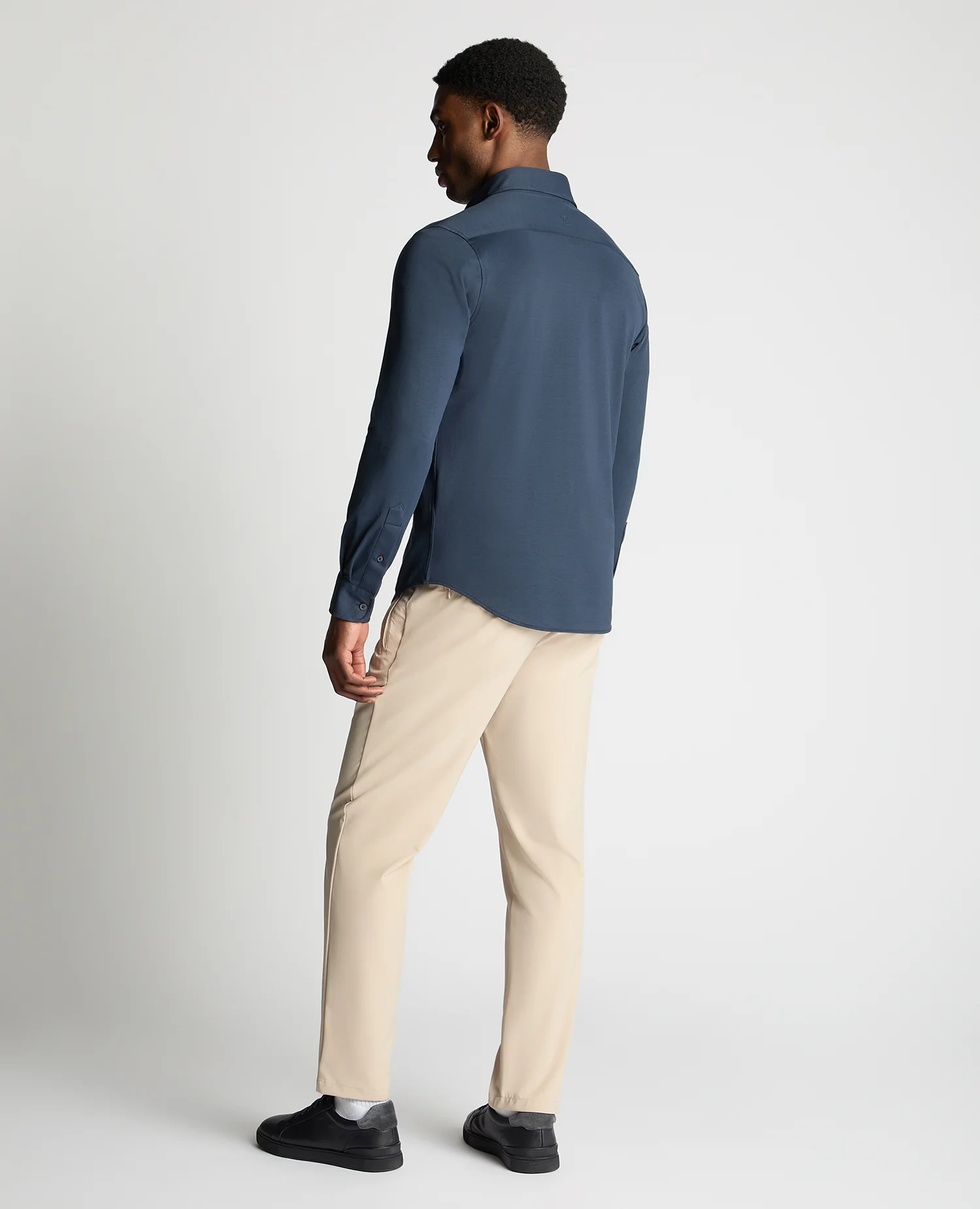 Long Sleeve Cotton Stretch Shirt - Image 3