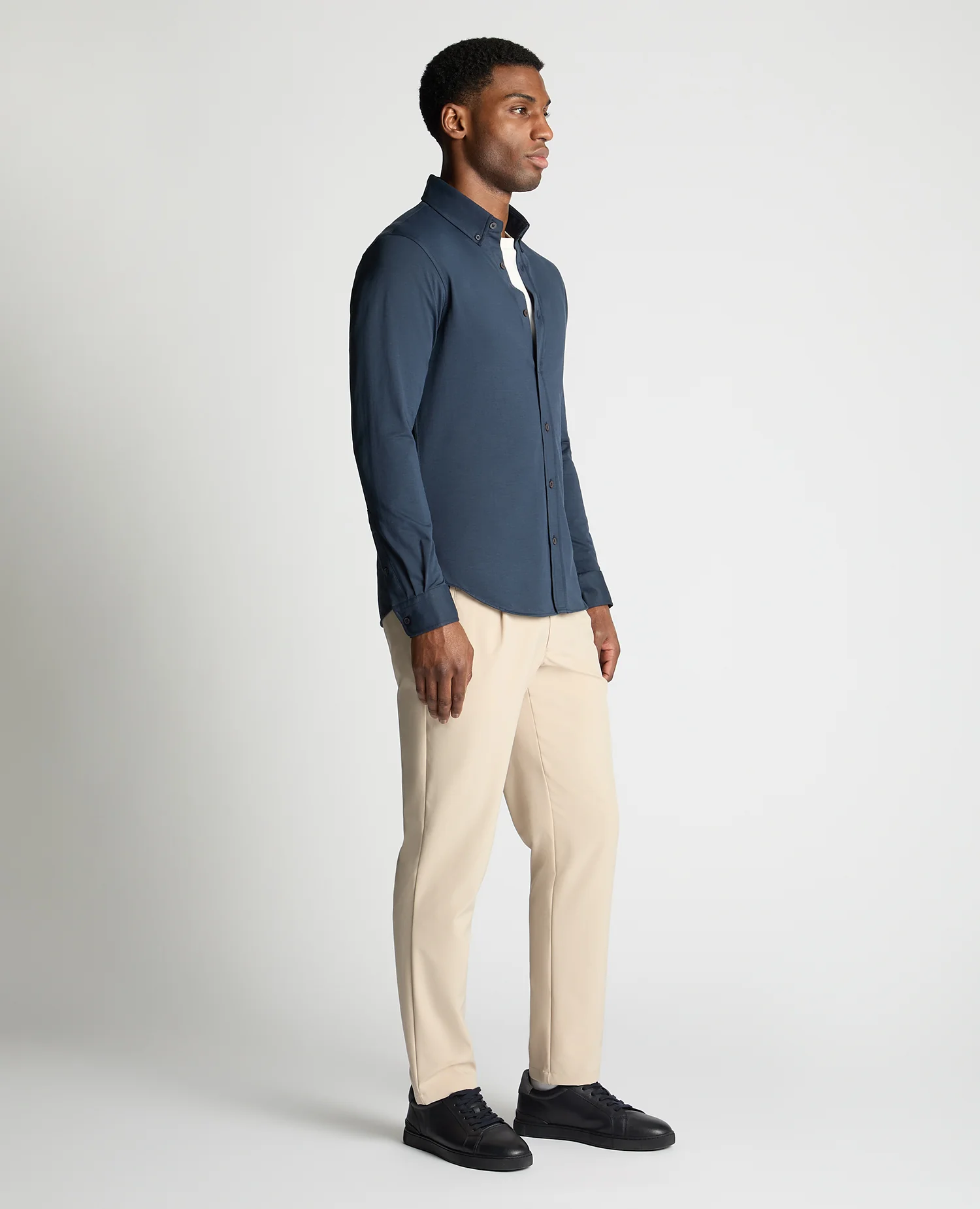 Long Sleeve Cotton Stretch Shirt - Image 4