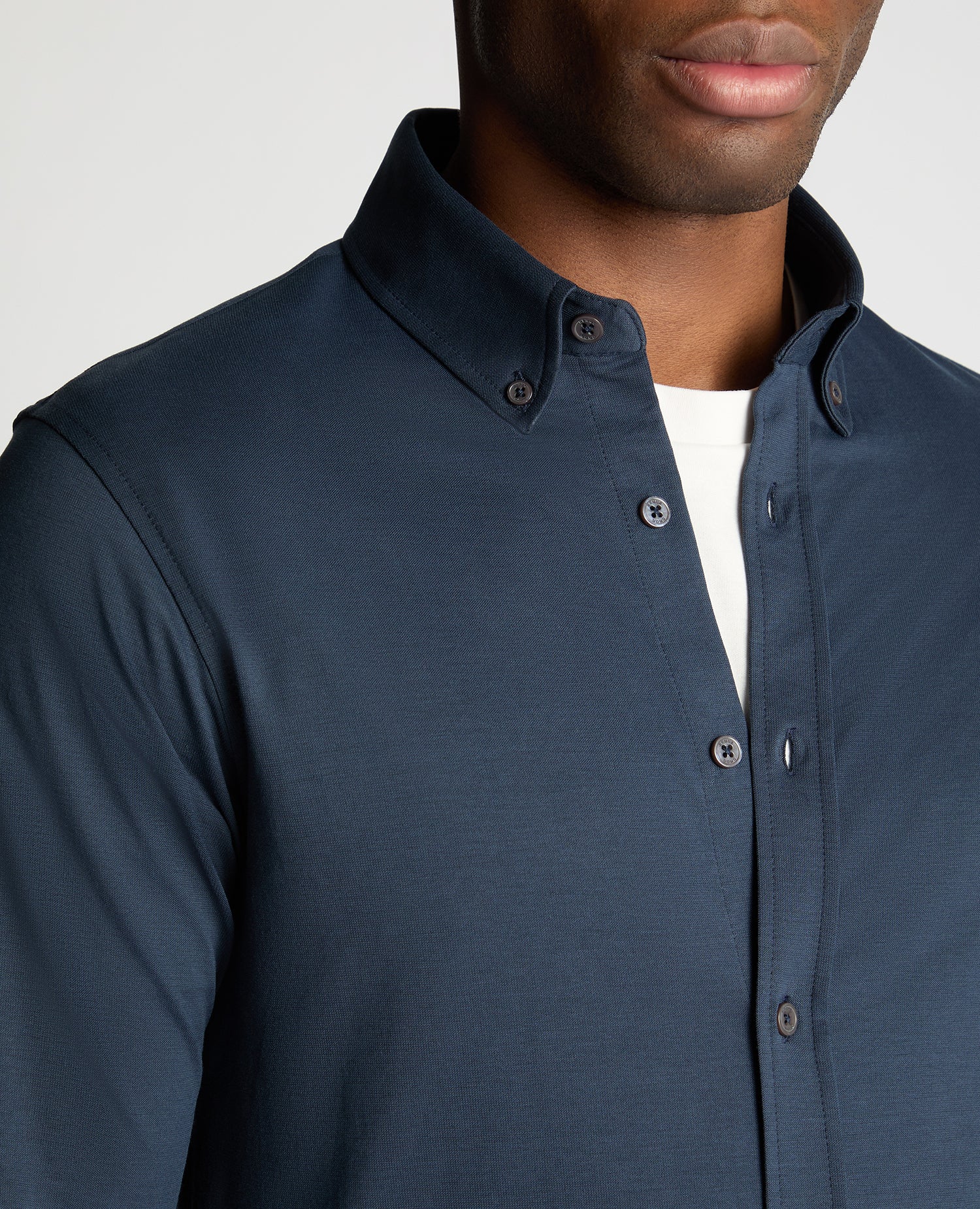 Long Sleeve Cotton Stretch Shirt - Image 5