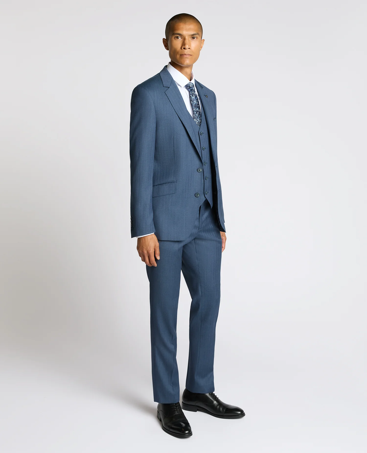 Tapered fit Wool Blend Suit Jacket - Image 2