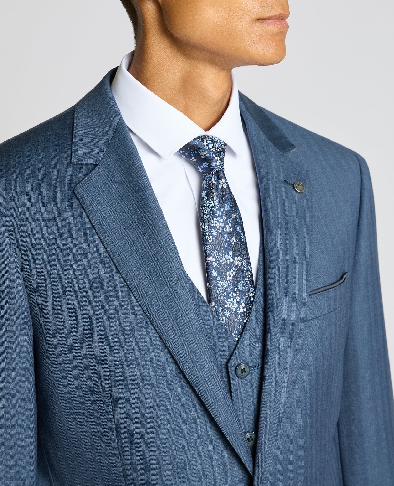 Tapered fit Wool Blend Suit Jacket - Image 4