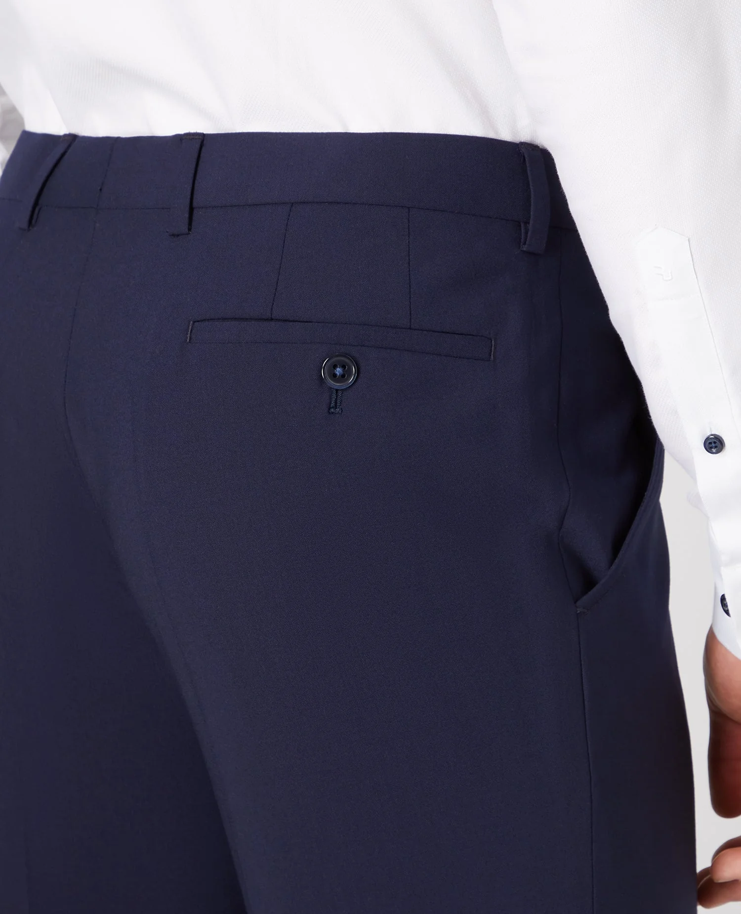 Tapered Leg Wool-Blend Suit Trouser - Image 5