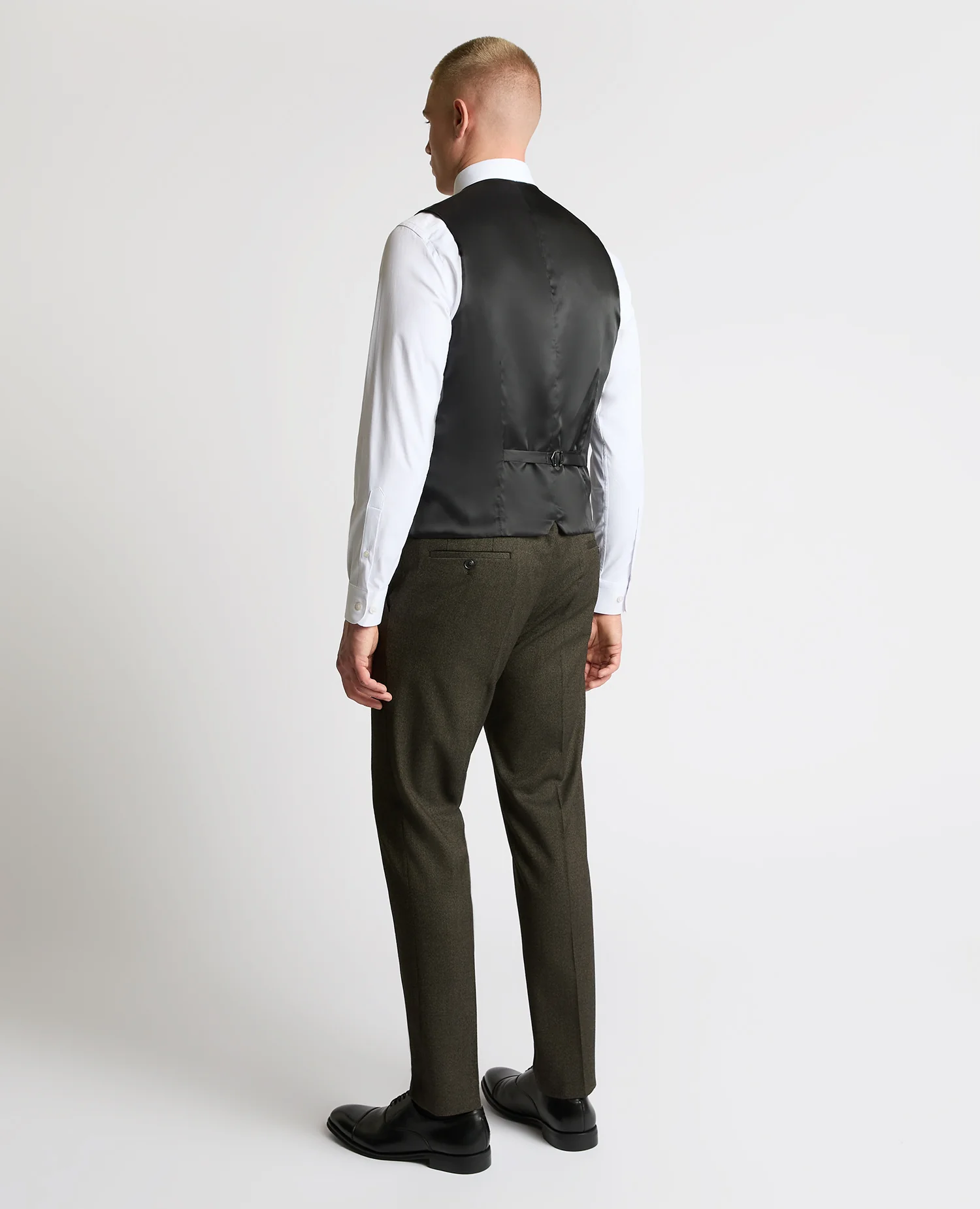 Slim fit polyviscose stretch mix and match suit waistcoat - Image 3