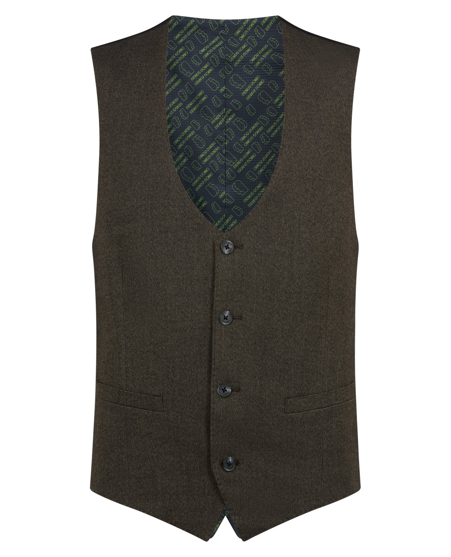 Slim fit polyviscose stretch mix and match suit waistcoat - Image 5