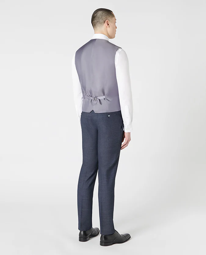 Tapered Fit Wool-Rich Mix and Match Suit Waistcoat - Image 3