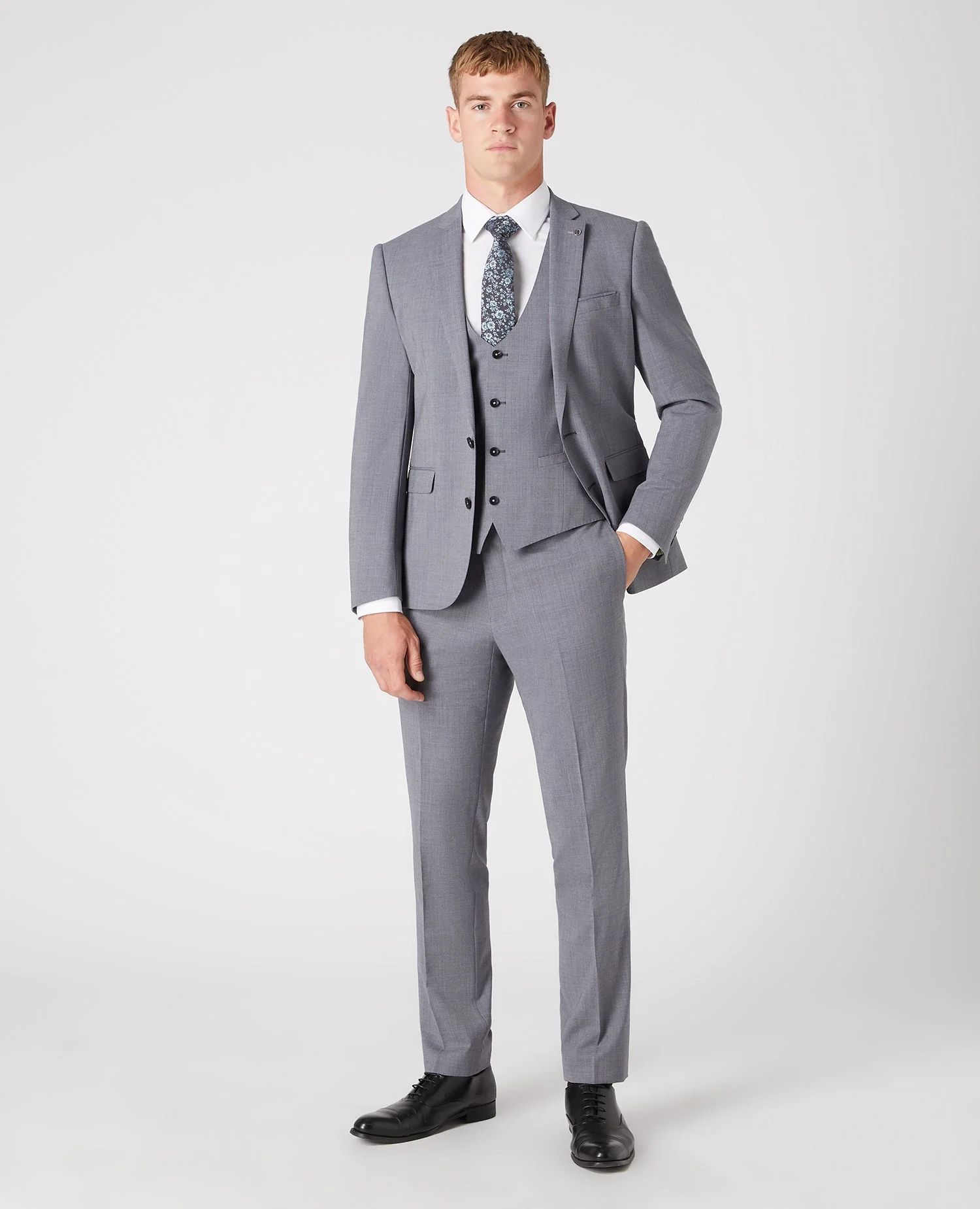 Slim Fit Wool-Rich Mix and Match Waistcoat - Image 2